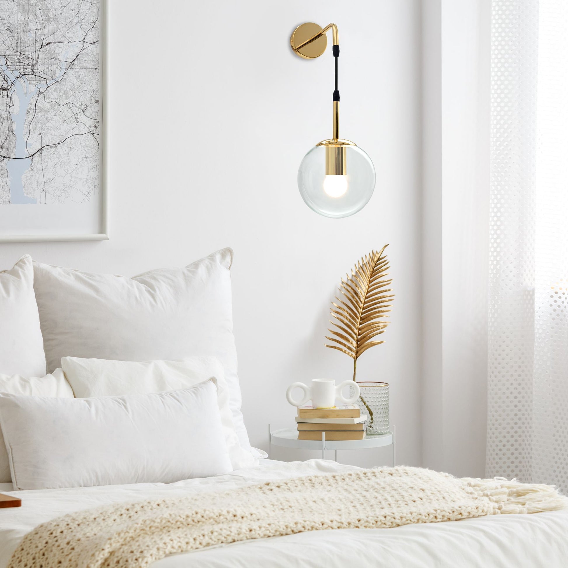 Lampa de perete din sticla Gold APP685-1W  5