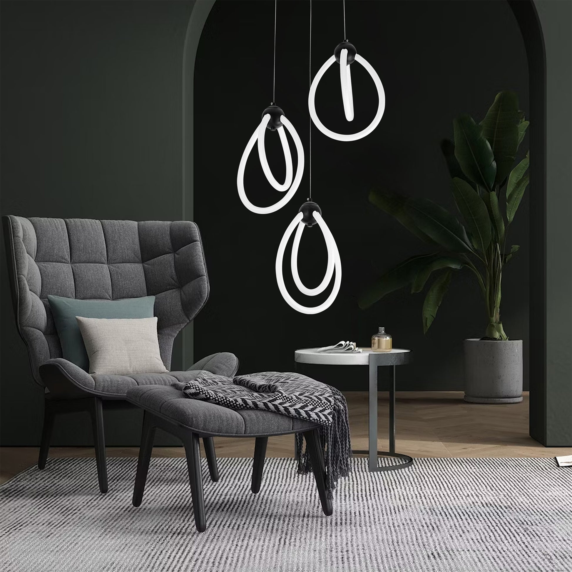 Lampa Led G022-3cpr Black  8