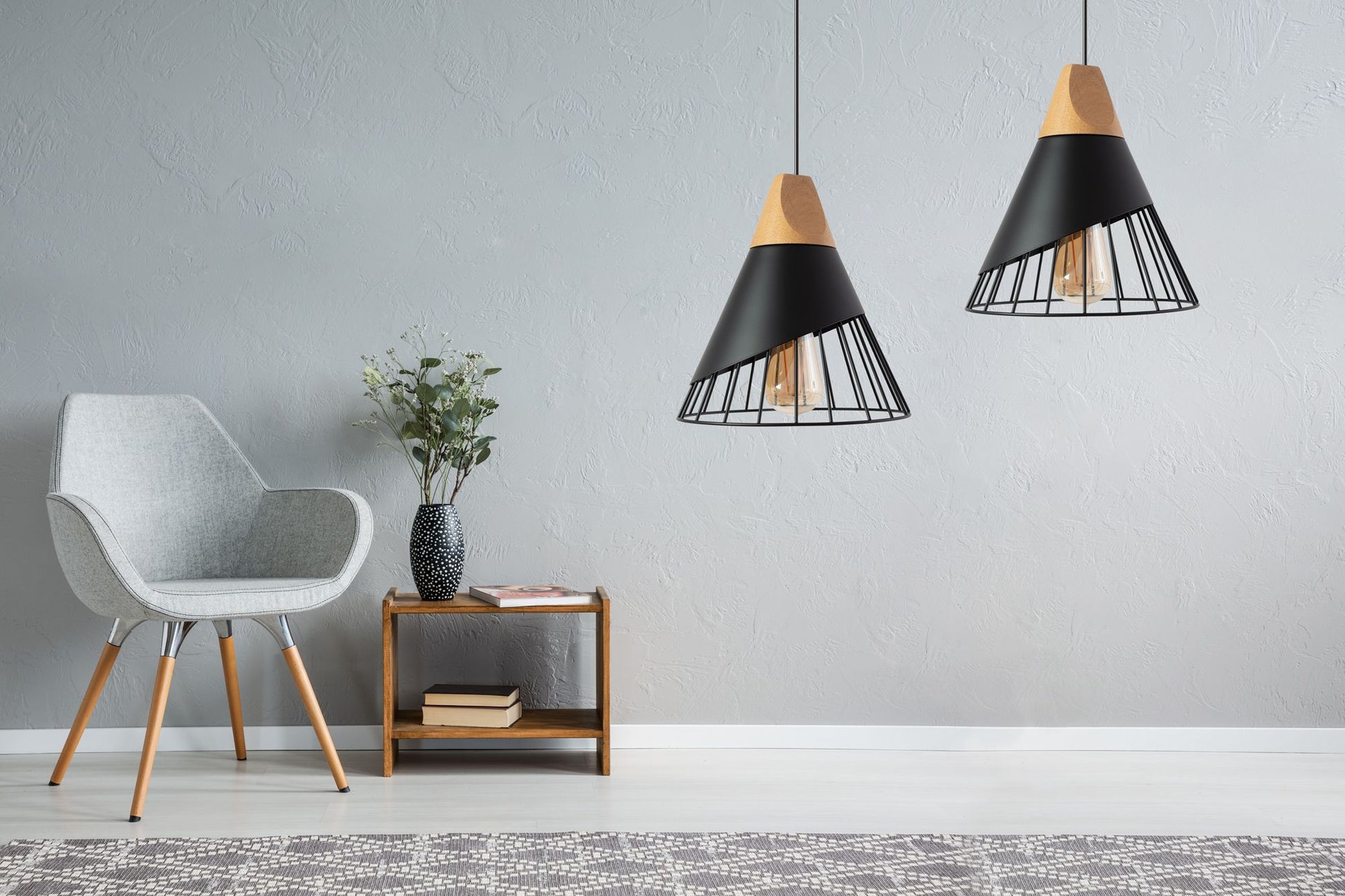 Lampa DE TAVAN SUSPENDABILA stil scandinav Metal APP223-1CP  5