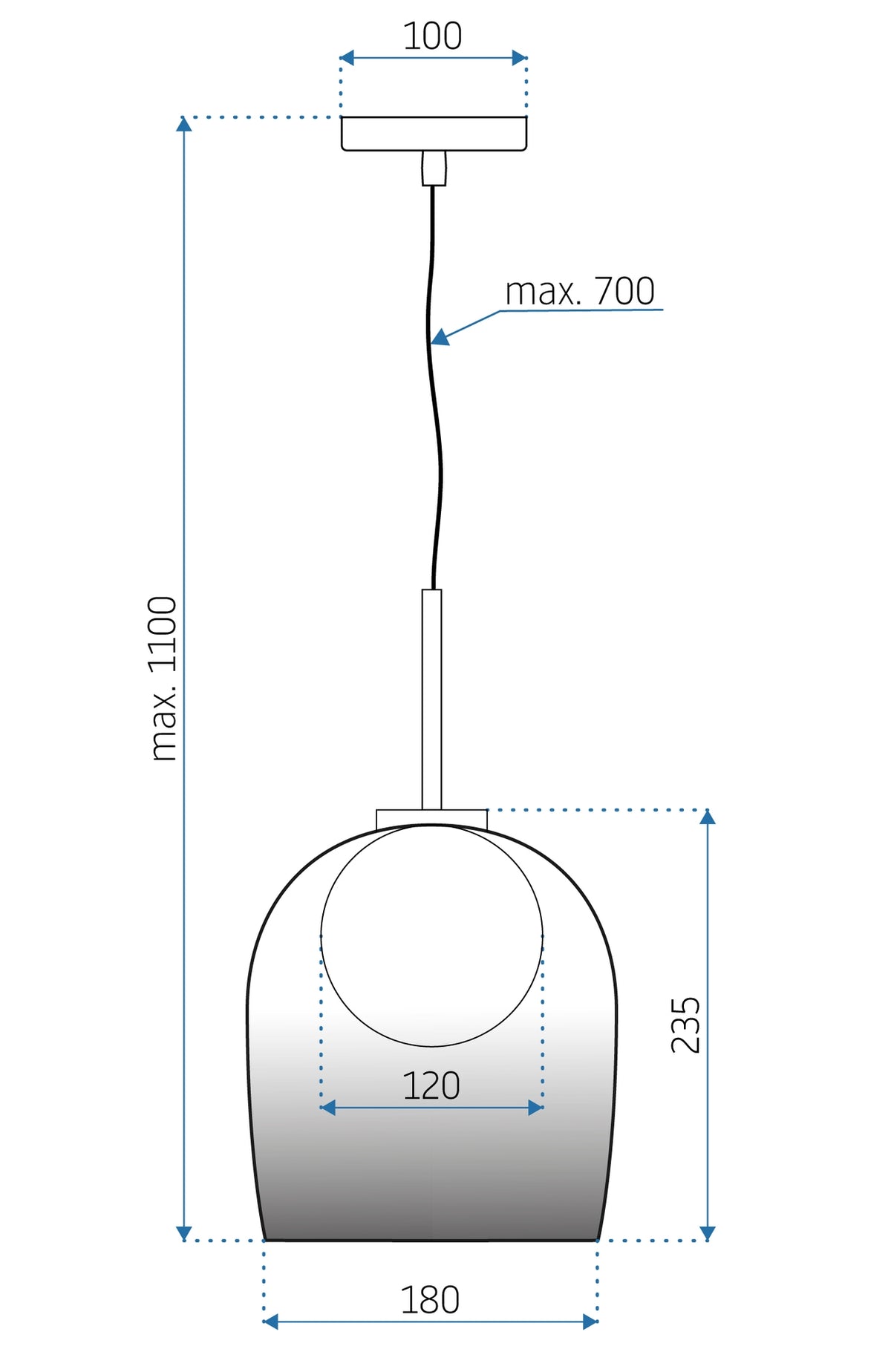 Lampă De Tavan APP1026-1CP  10