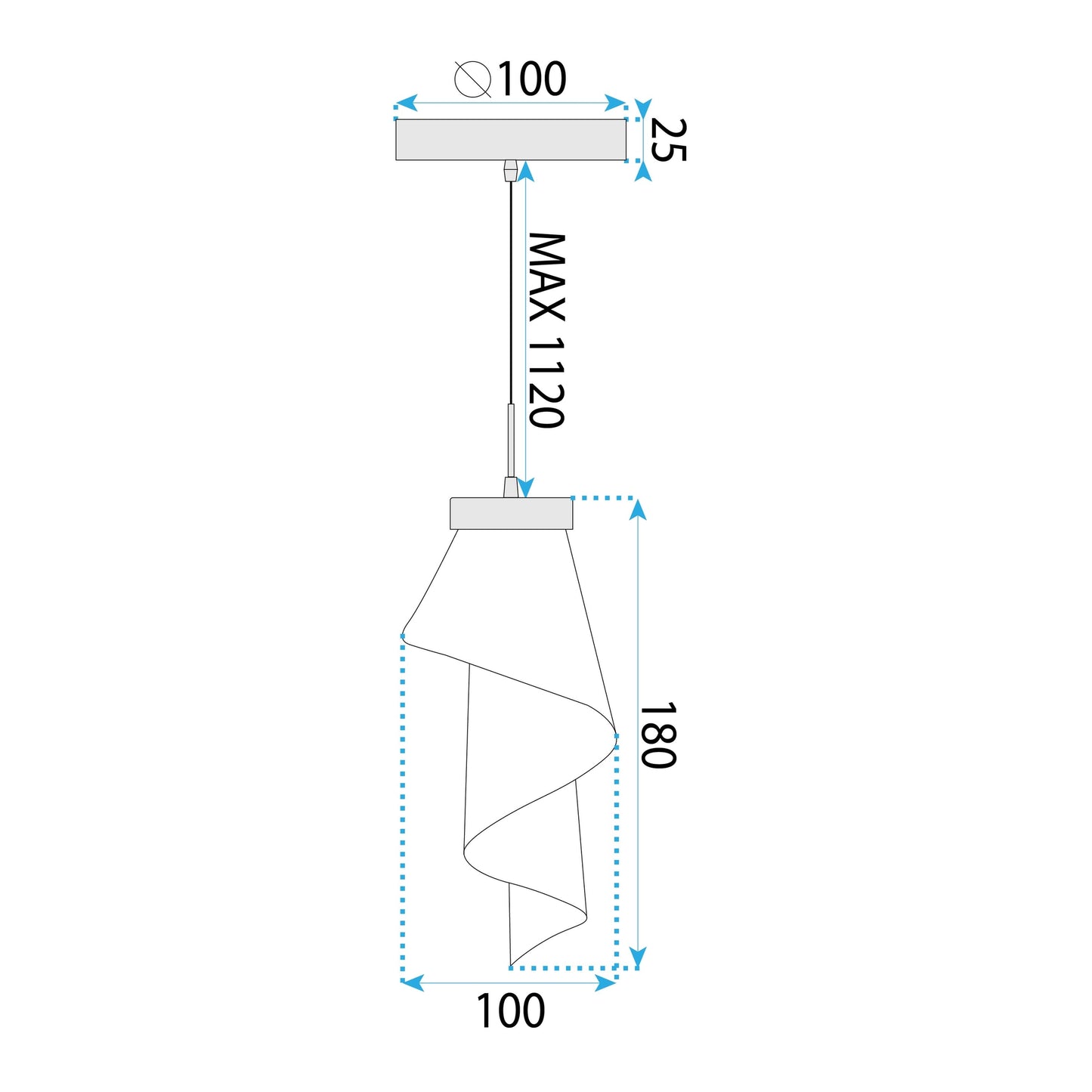 Lampa De Tavan Oglinda Rose Gold APP1765-1CP  7