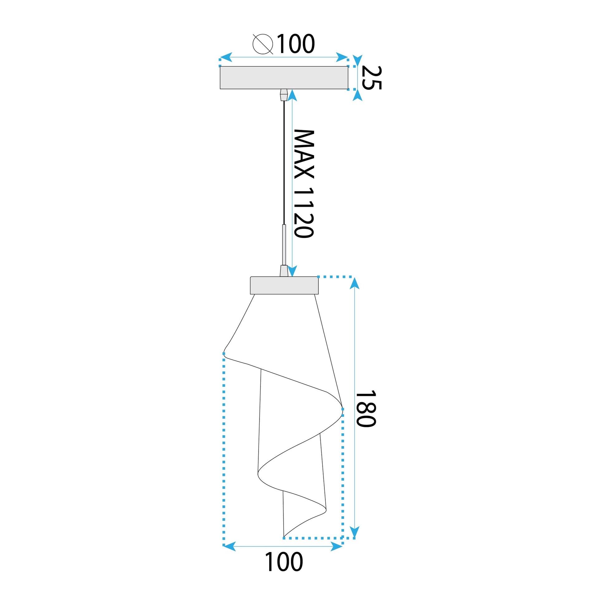 Lampa De Tavan Oglinda Rose Gold APP1765-1CP  7