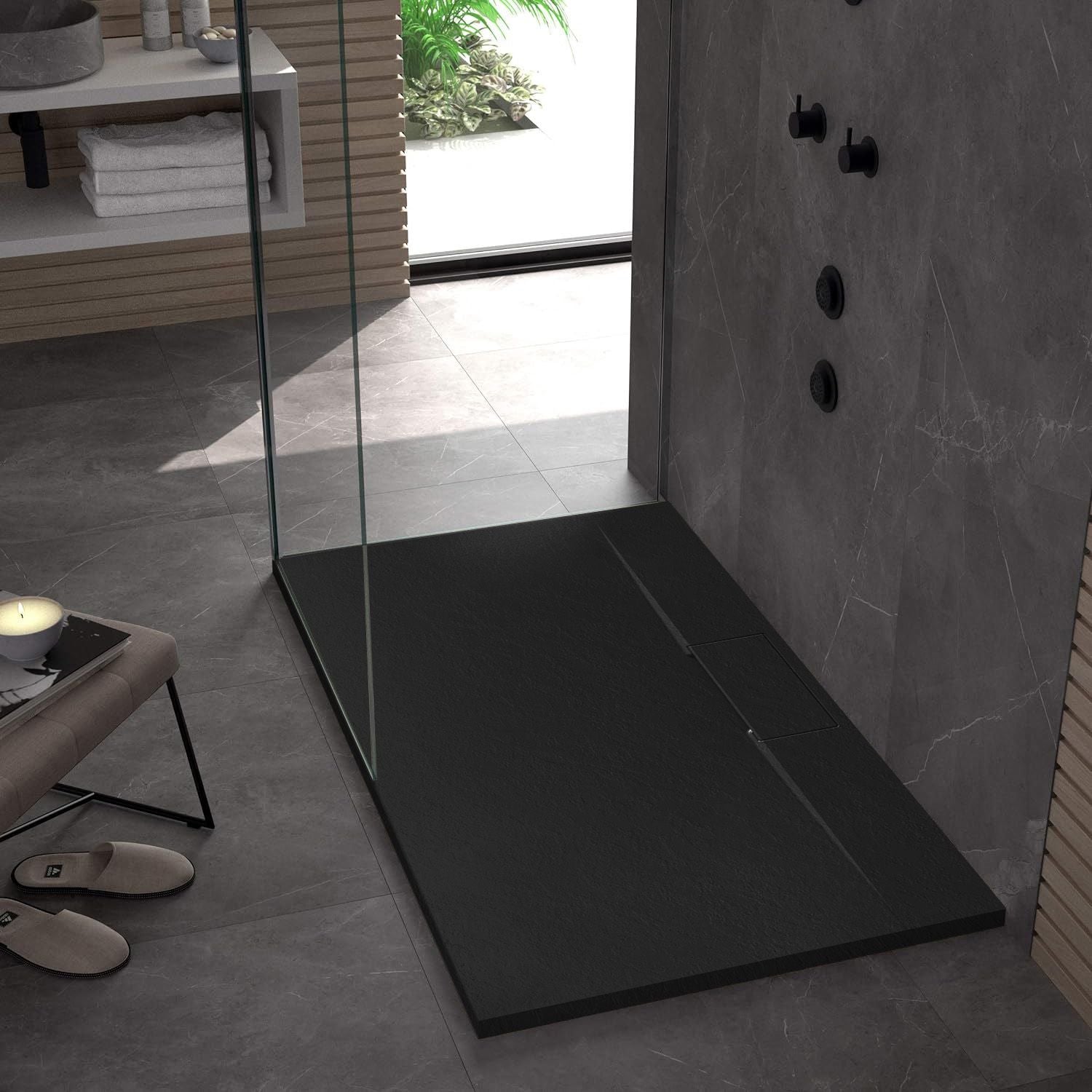 Cadita de dus Bazalt long 80x100 negru  2