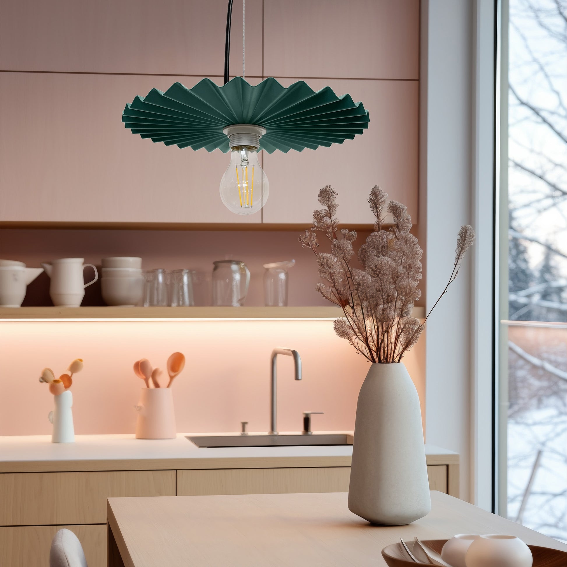 Lampă De Tavan APP1455-1CP Green  5