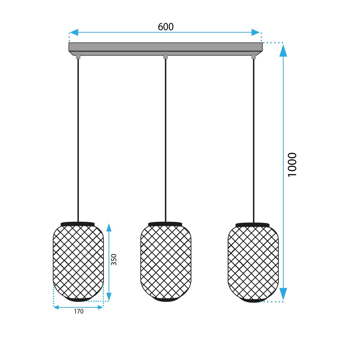 Lampă De Tavan APP1425-3CP  9