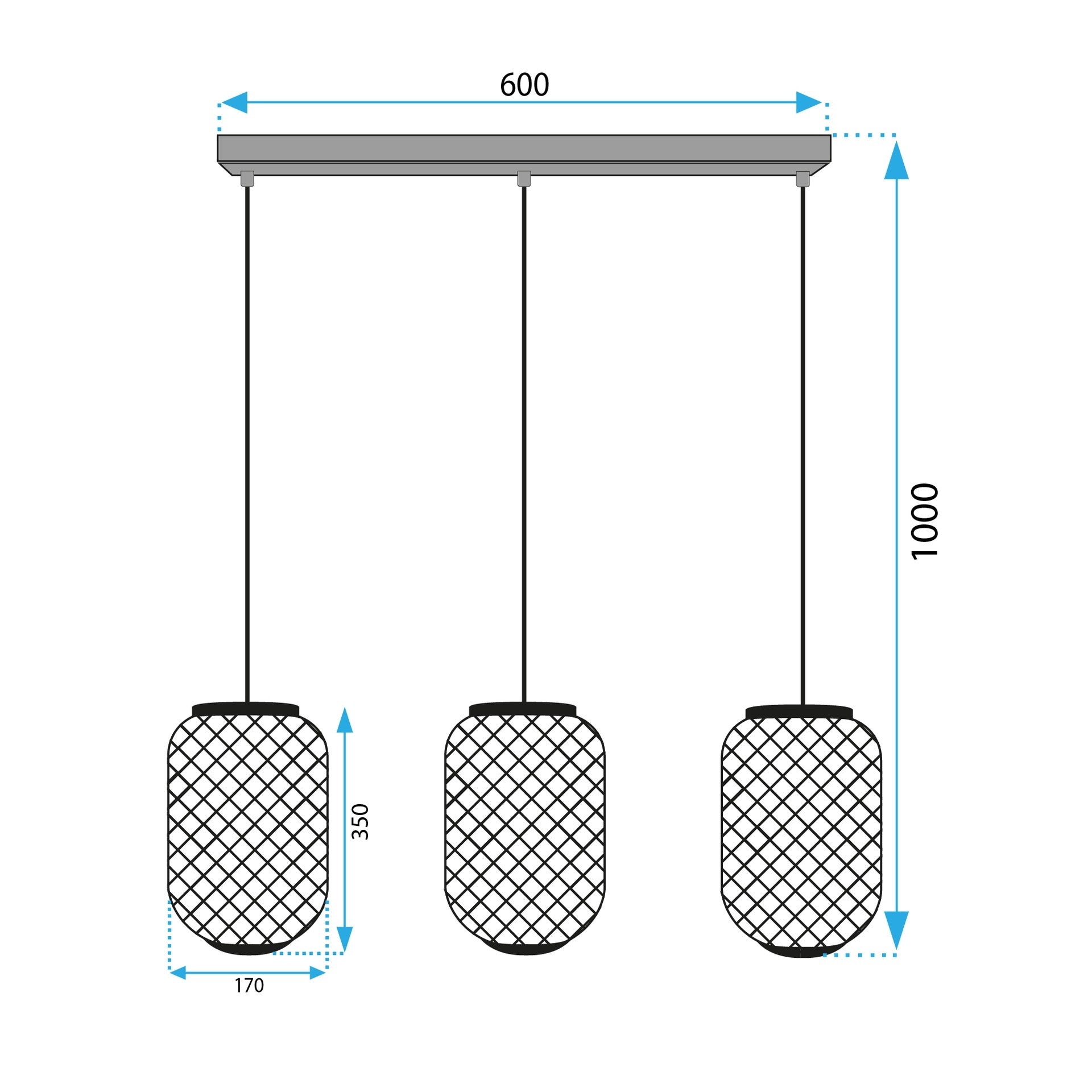 Lampă De Tavan APP1425-3CP  9