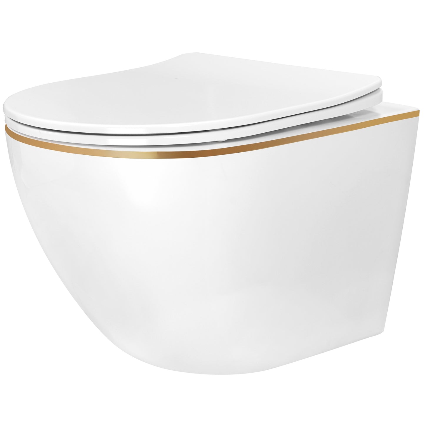 Vas Wc Suspendabil Rea Carlo Mini Tornado Nfq Gold Edge  1