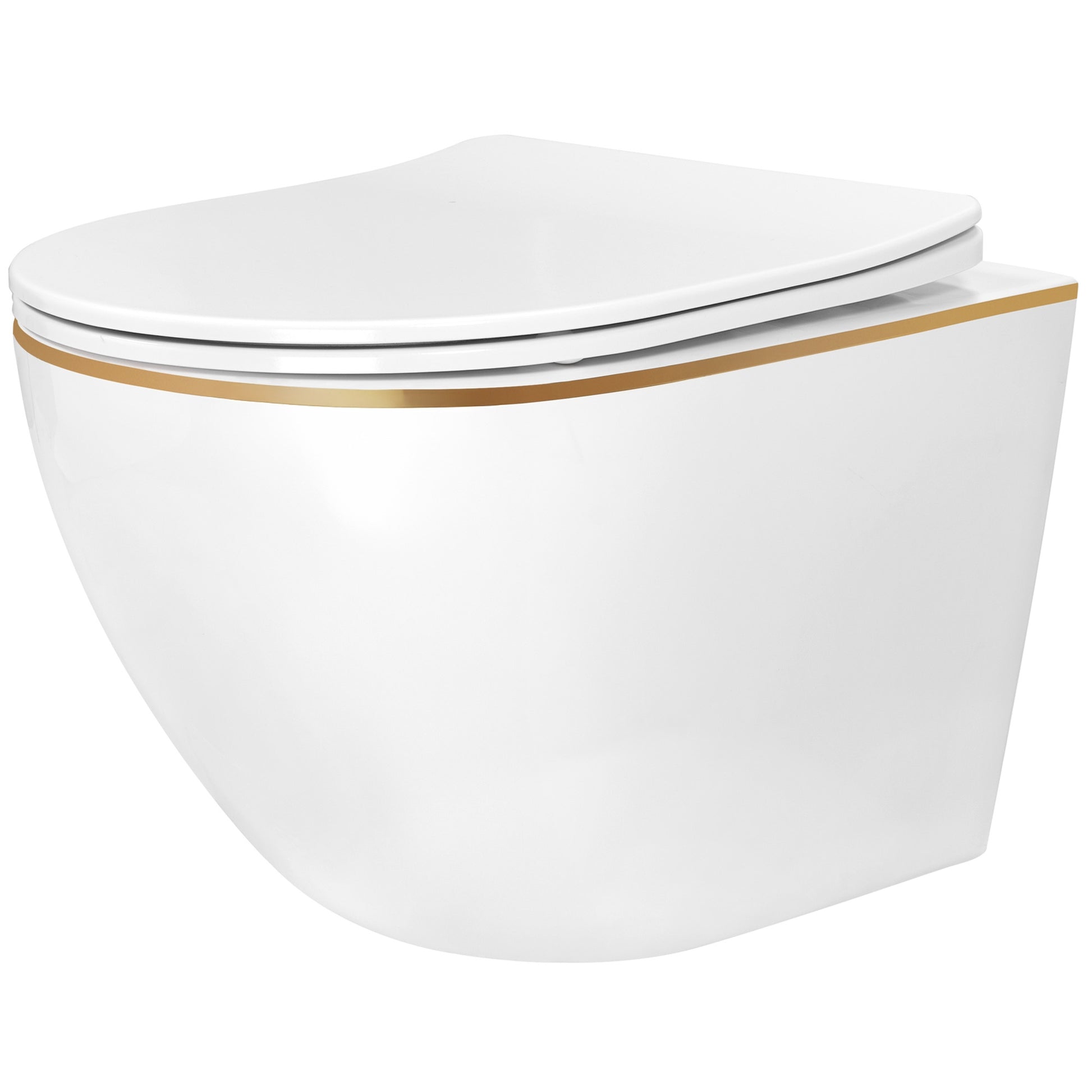 Vas Wc Suspendabil Rea Carlo Mini Tornado Nfq Gold Edge  1