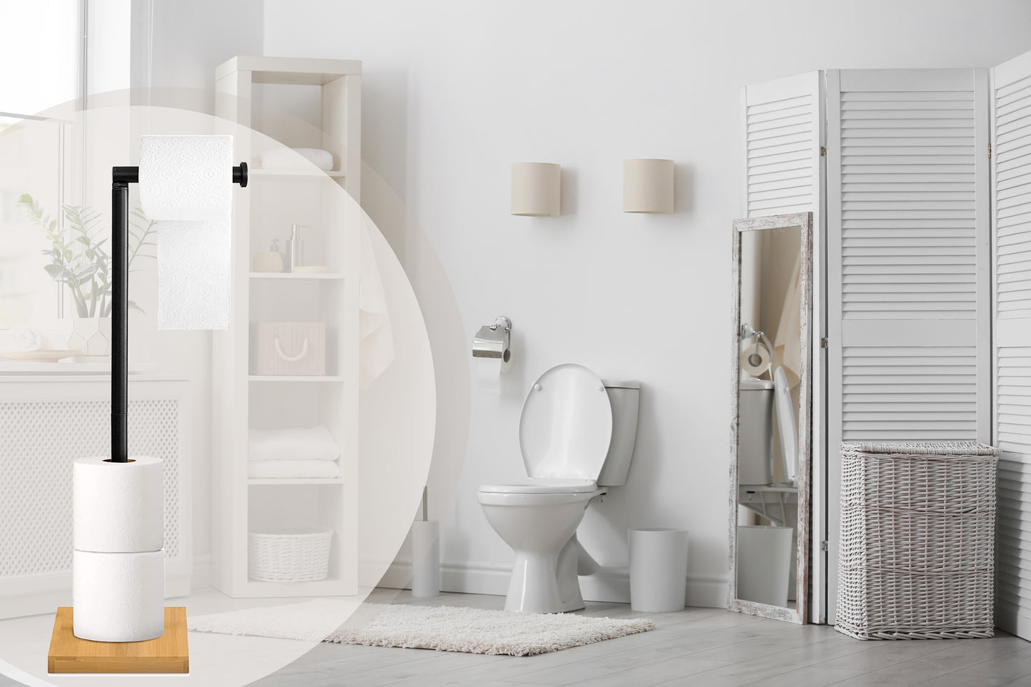 Suport Hârtie Igienică Black P70505  5