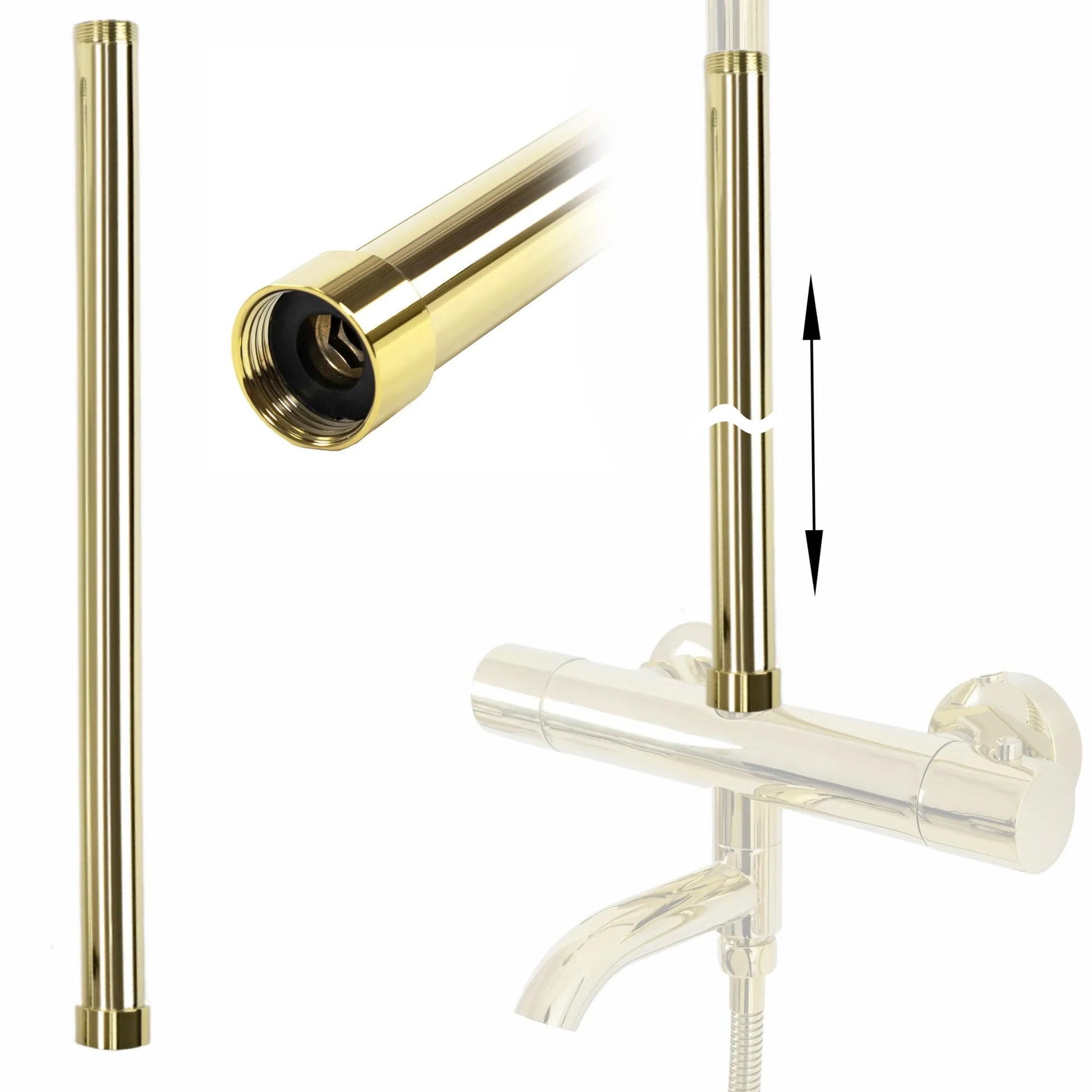 Prelungire Coloana Duș Gold 50cm  1