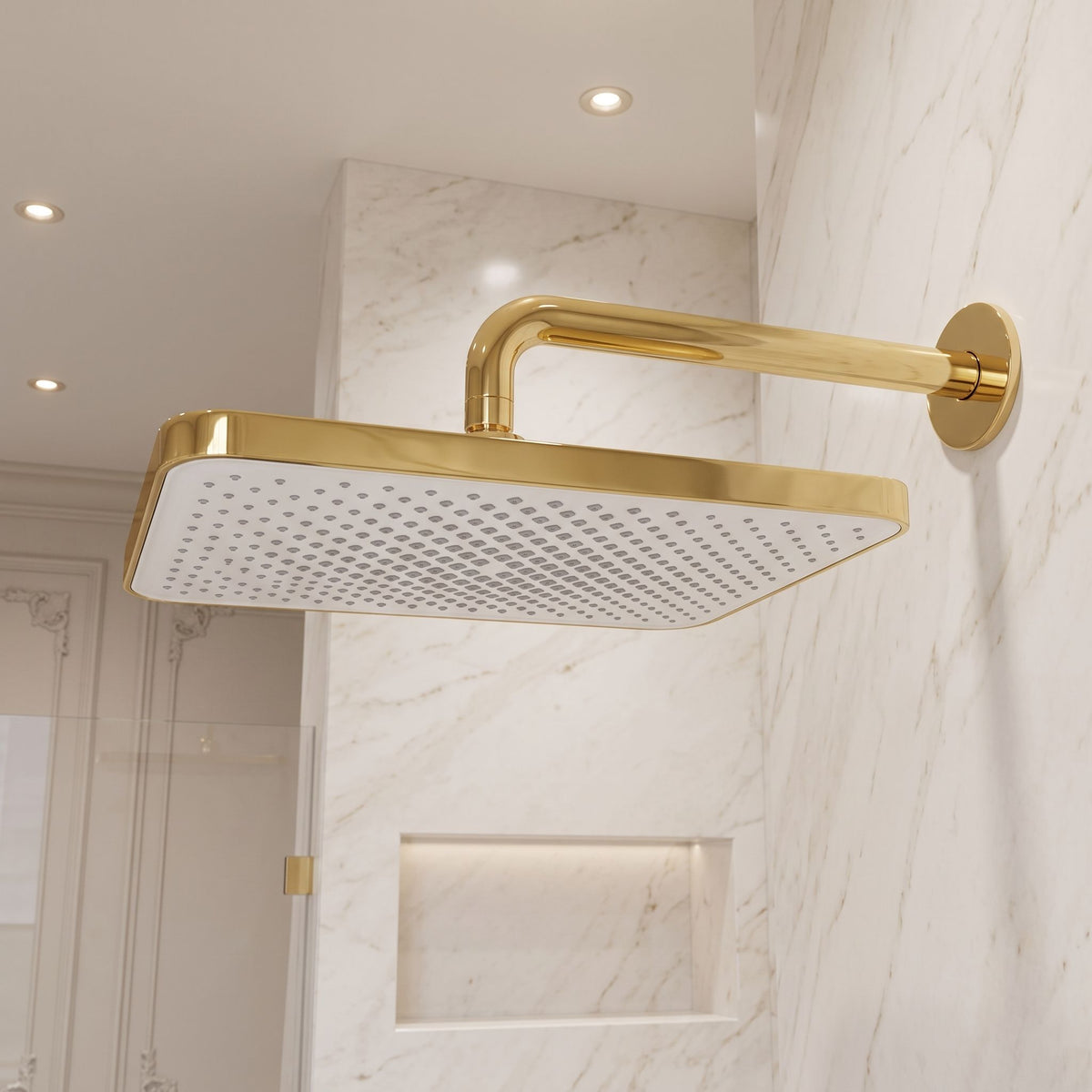 Pălărie De Duș Dreptunghiulară REA JS-032 Gold 6