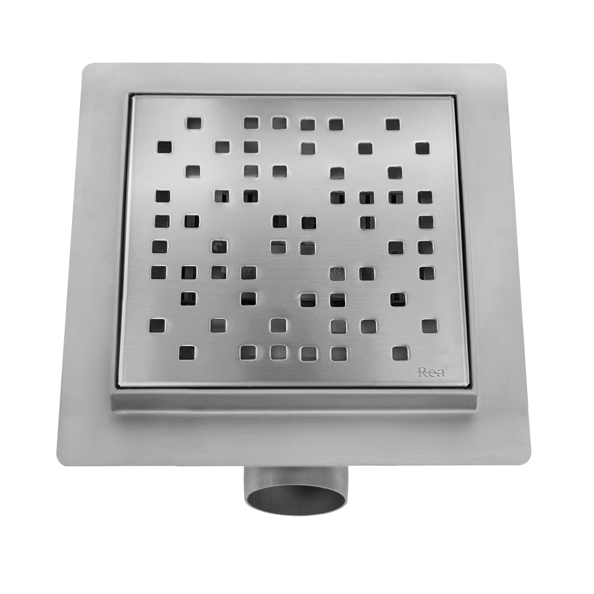 Rigola dus REA DOTS 150x150 Nickel Brush 4