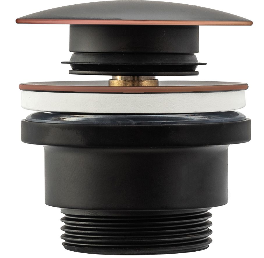 Dop pentru lavoar universal klik-klak Rea Old Black  1