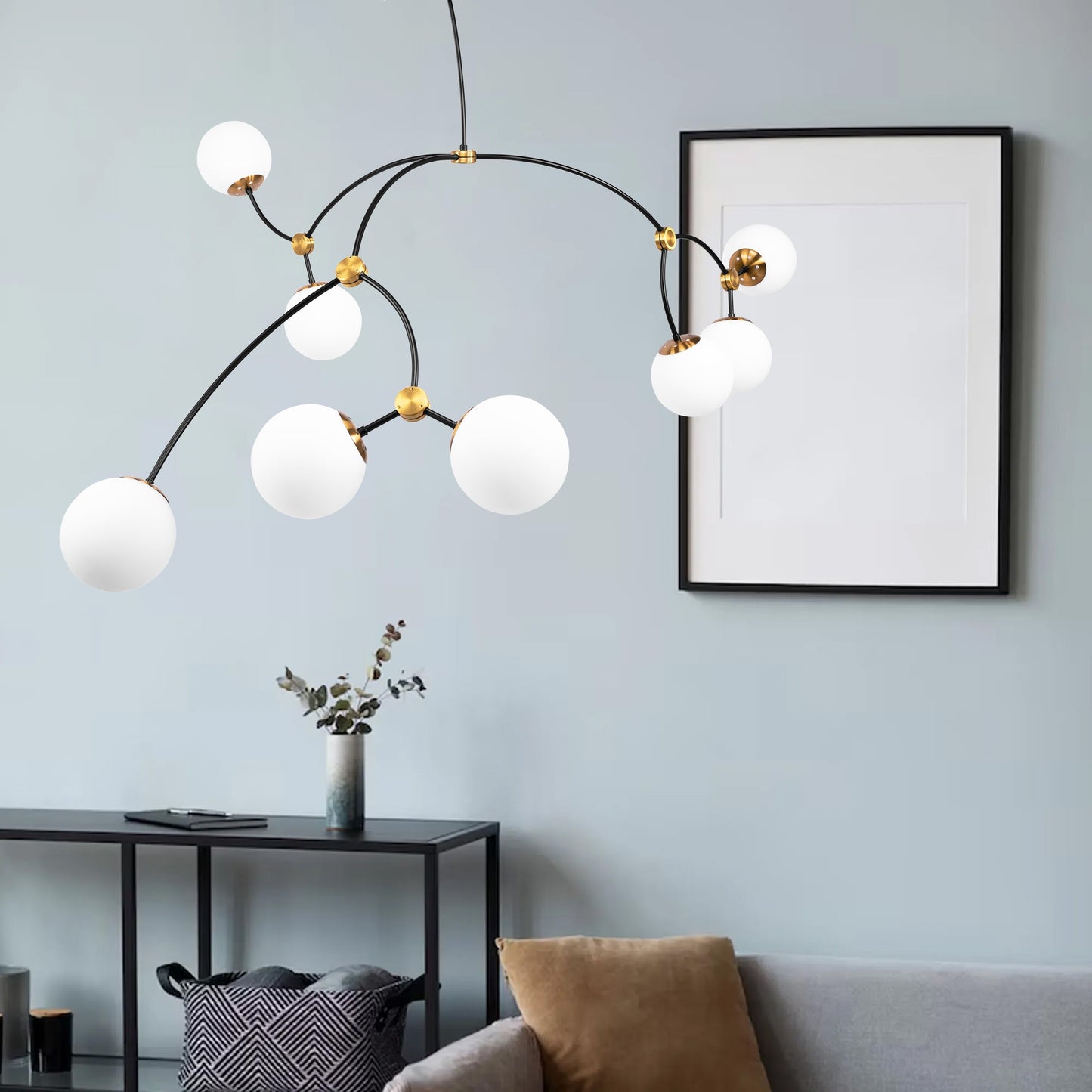 Lampă De Tavan Black Mat APP1673-8CP  8