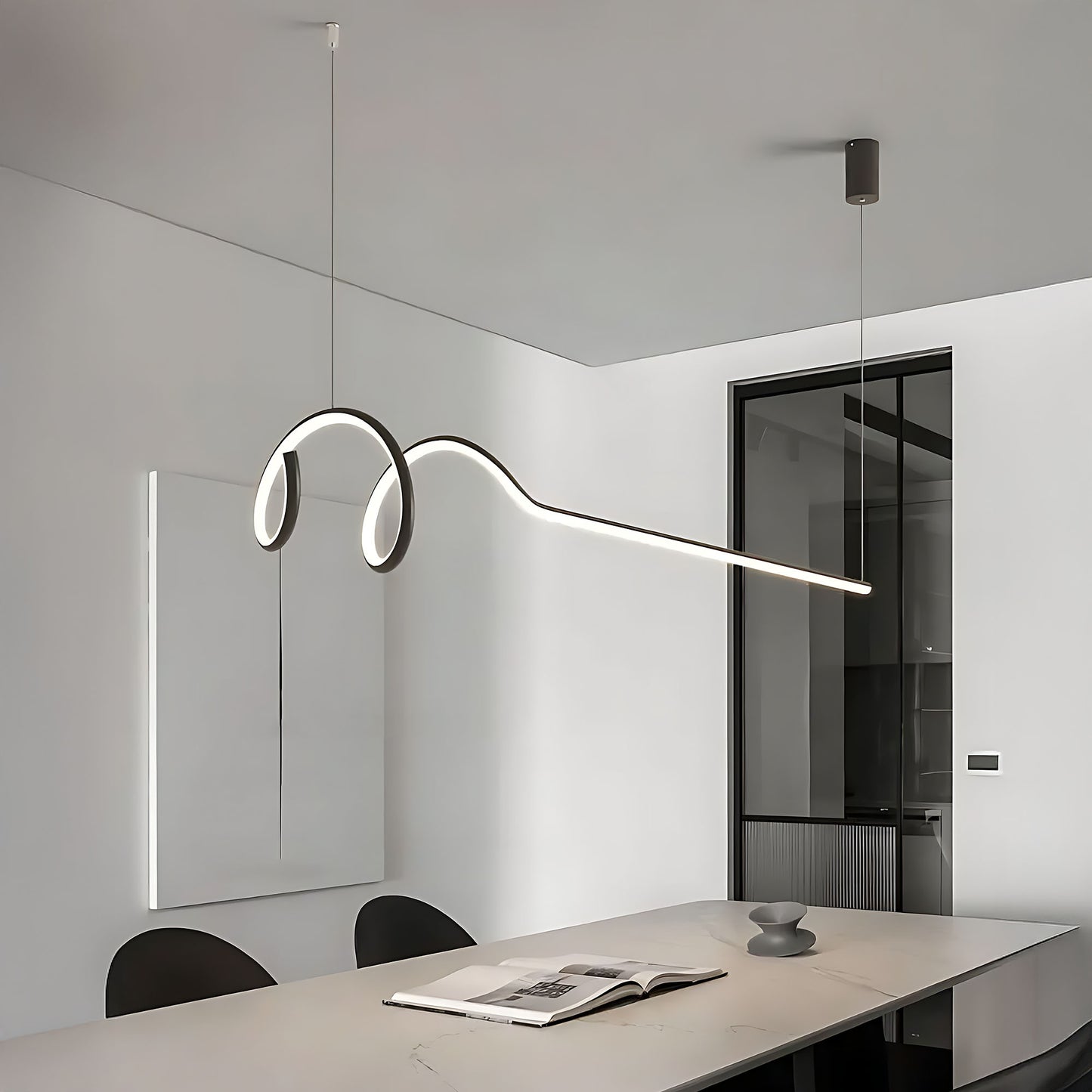 Lampă Suspendată Lhj030-cp 120cm Neagră  11