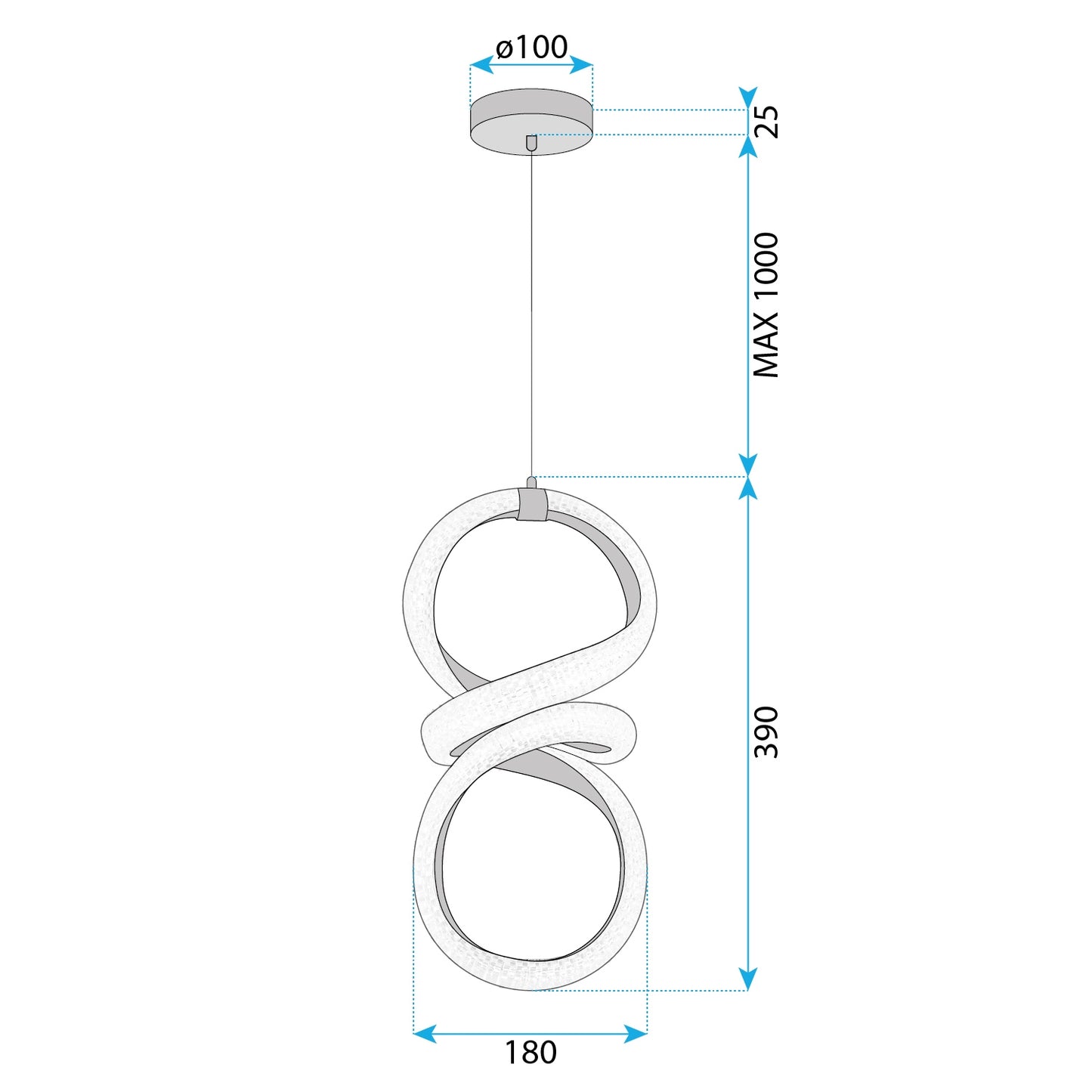 Lampă Suspendată Led G070-cp Gold  5