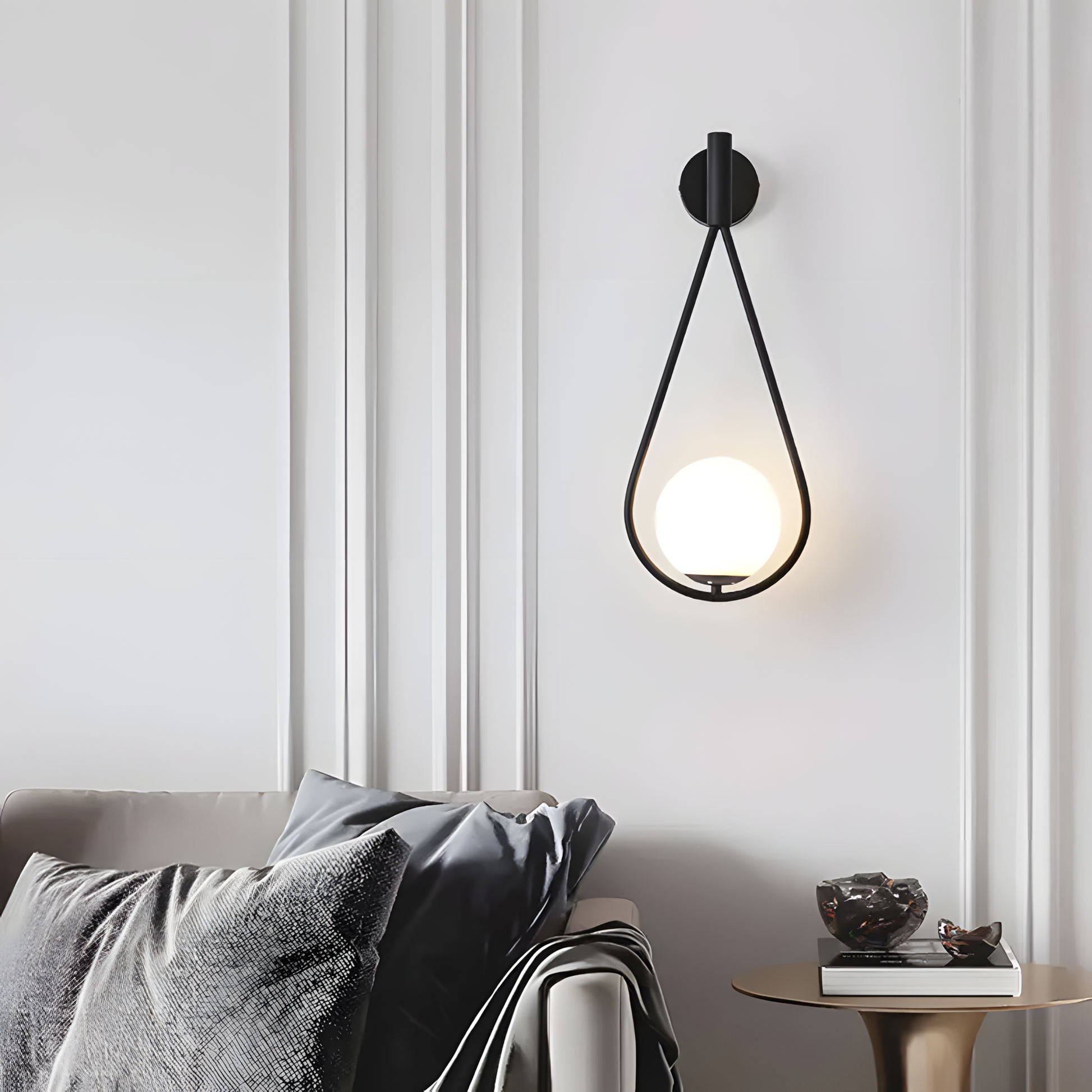 Lampa De Perete G093-1w Black White  6