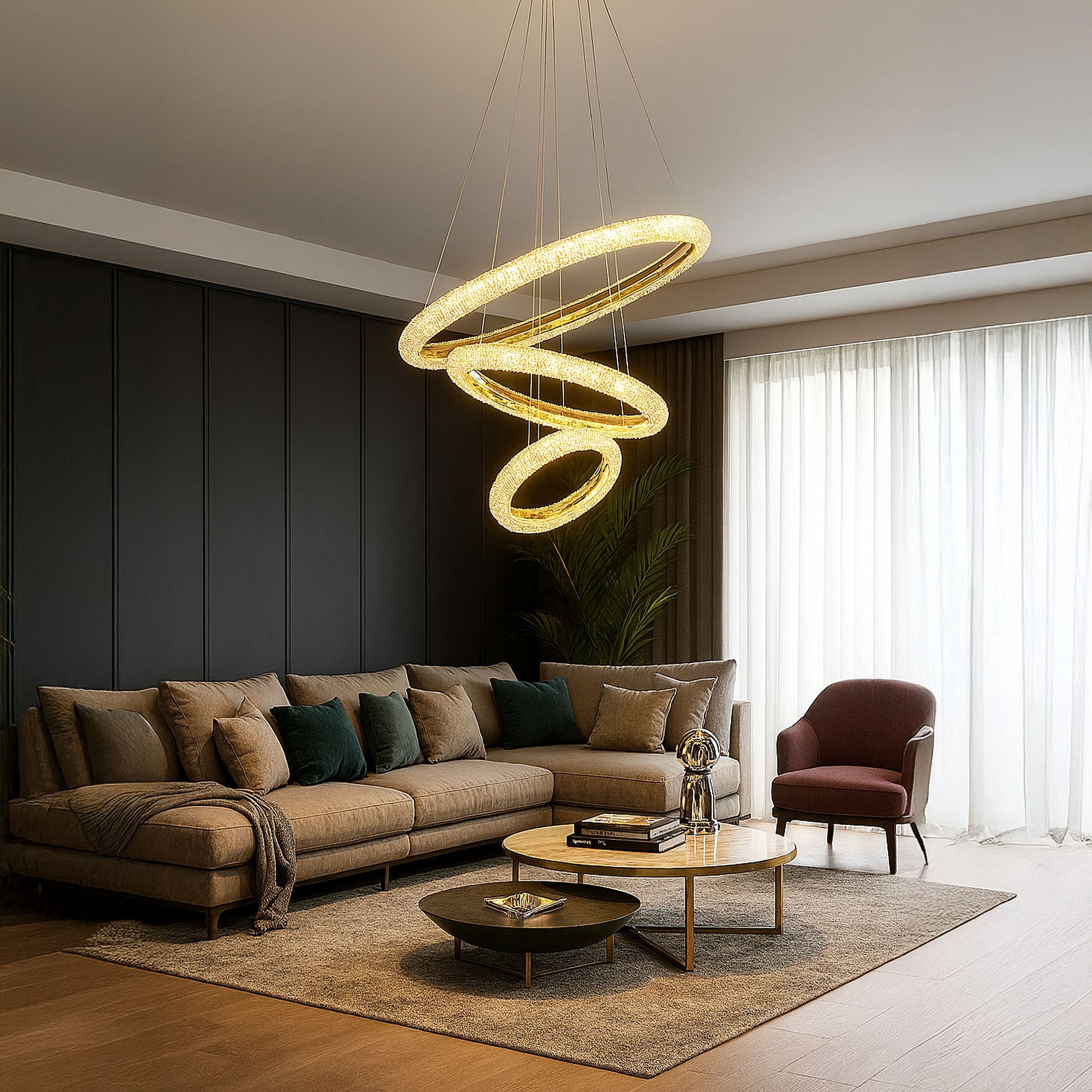 Lampa Led Lhj042-cp3 Gold  4