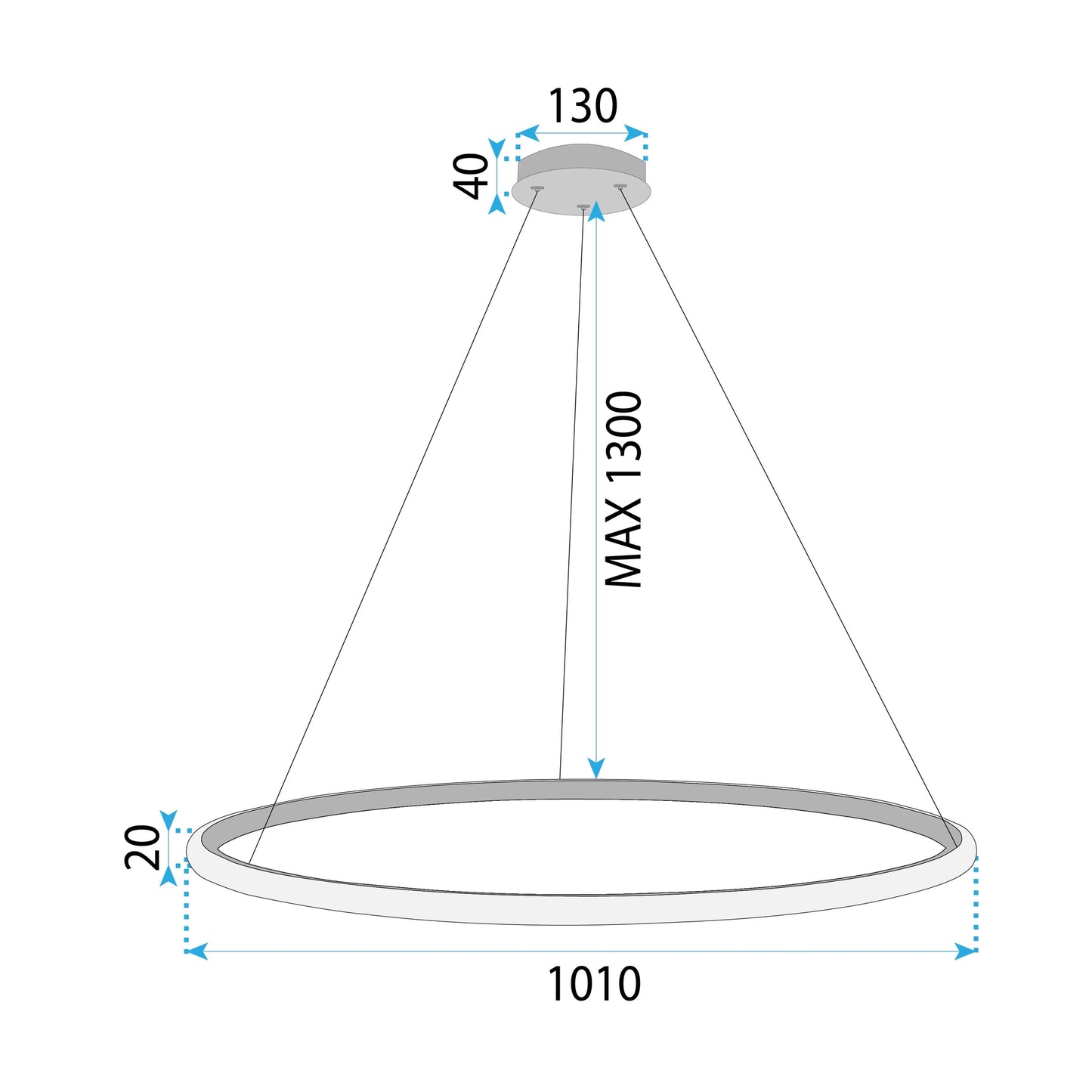 Lampă Suspendată Lhj003-cp 100 Cm Aur  5