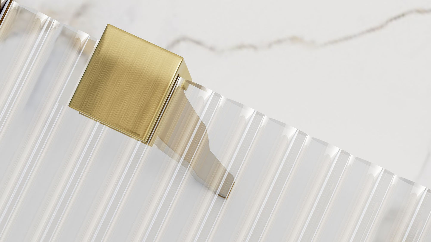 Paravan de dus Rea Aero Intimo Gold Brush 90 2