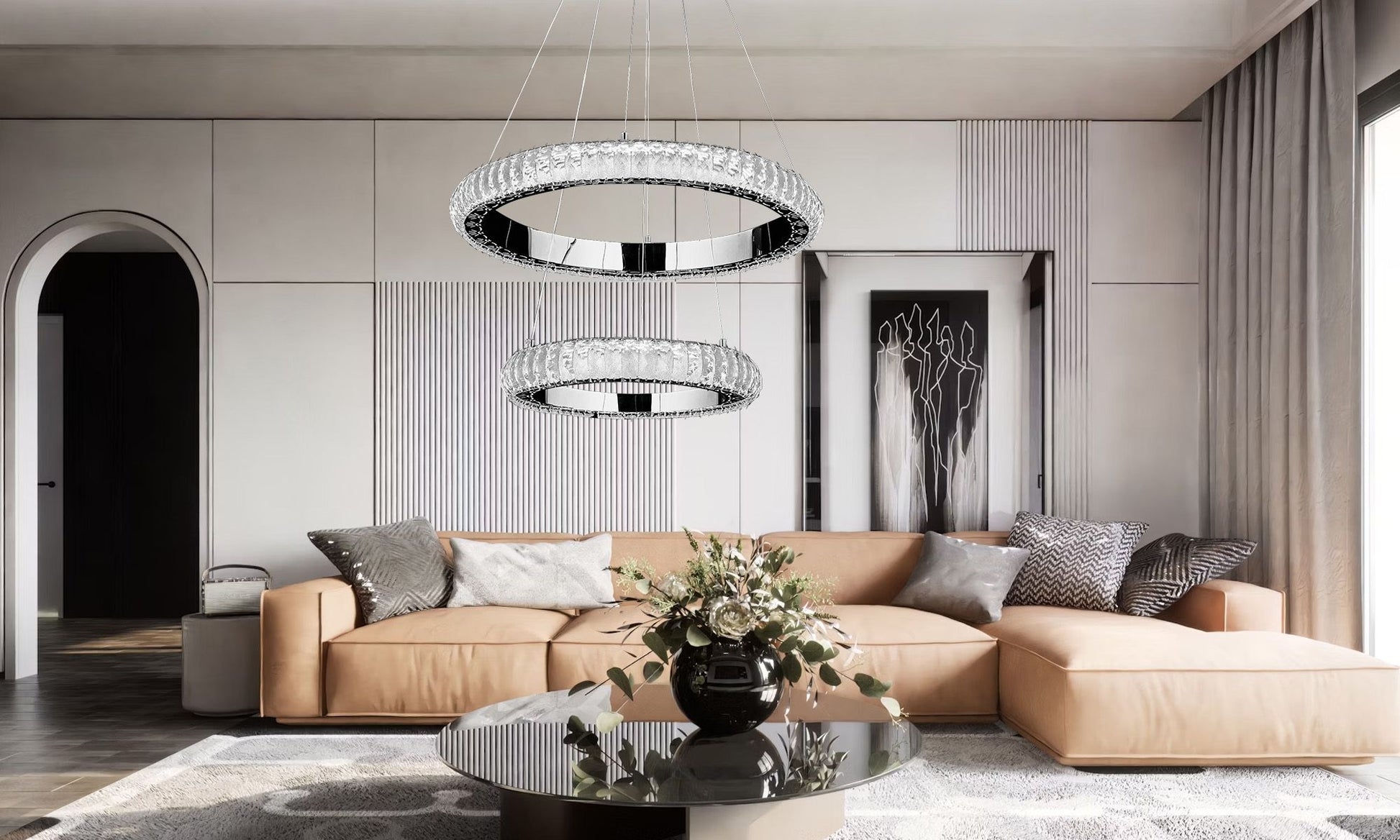 Lampa Led G044-2cp Chrome  7