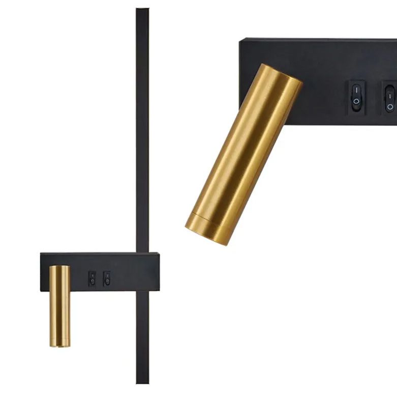 Lampa de perete APP1439-W BLACK  GOLD LEFT  1