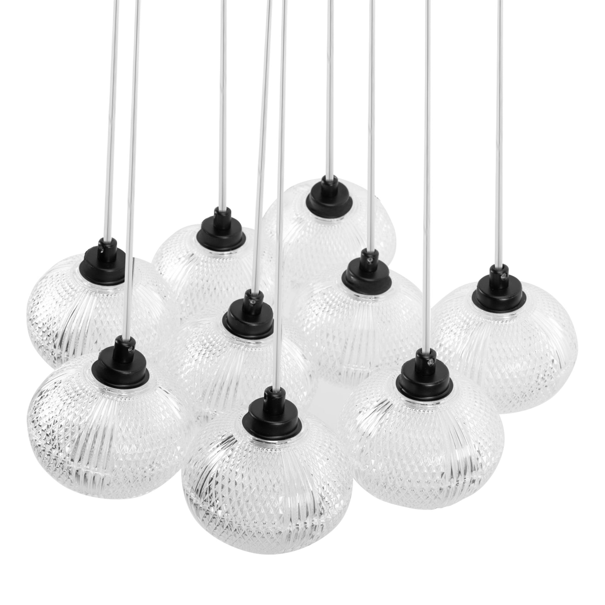 Lampă Suspendată Ms022-9cp Black  4