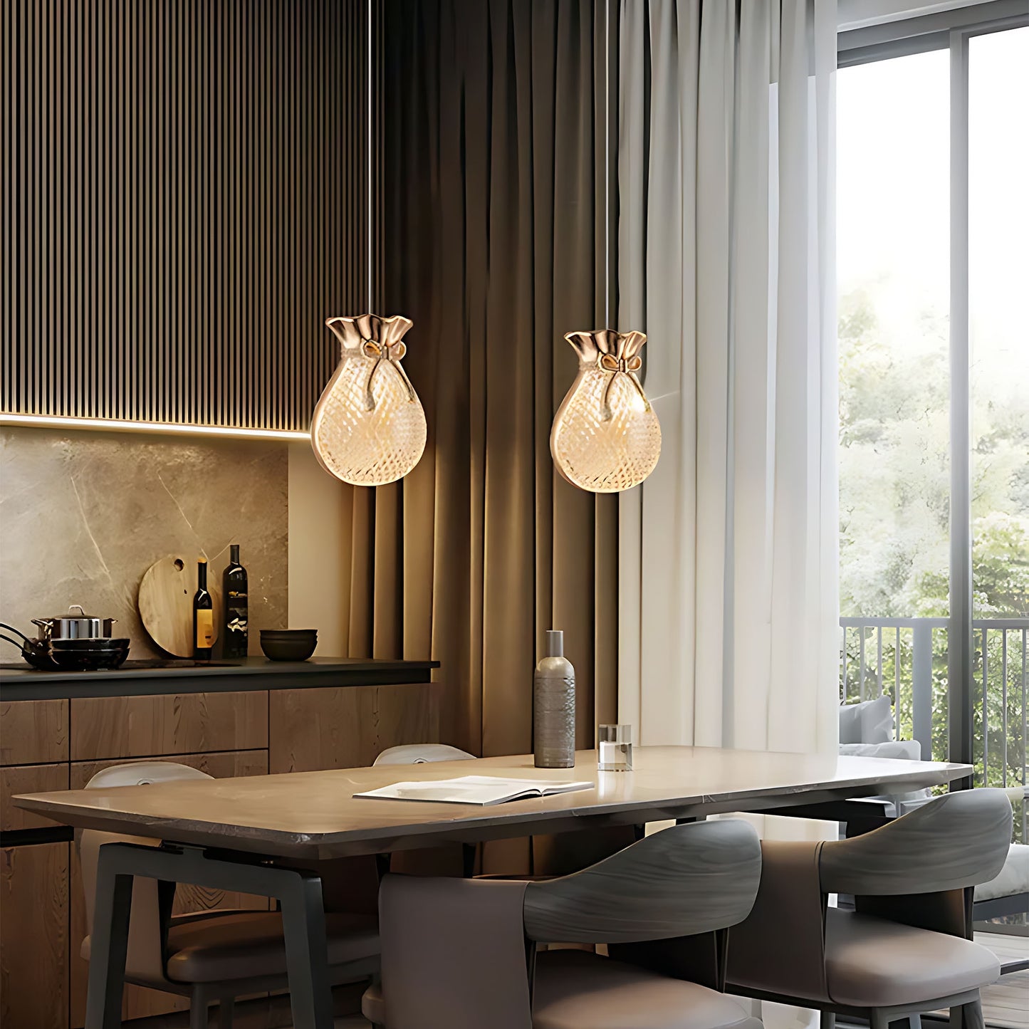 Lampă Suspendată De Tavan Lhj107-1cp Light Rose Gold  15
