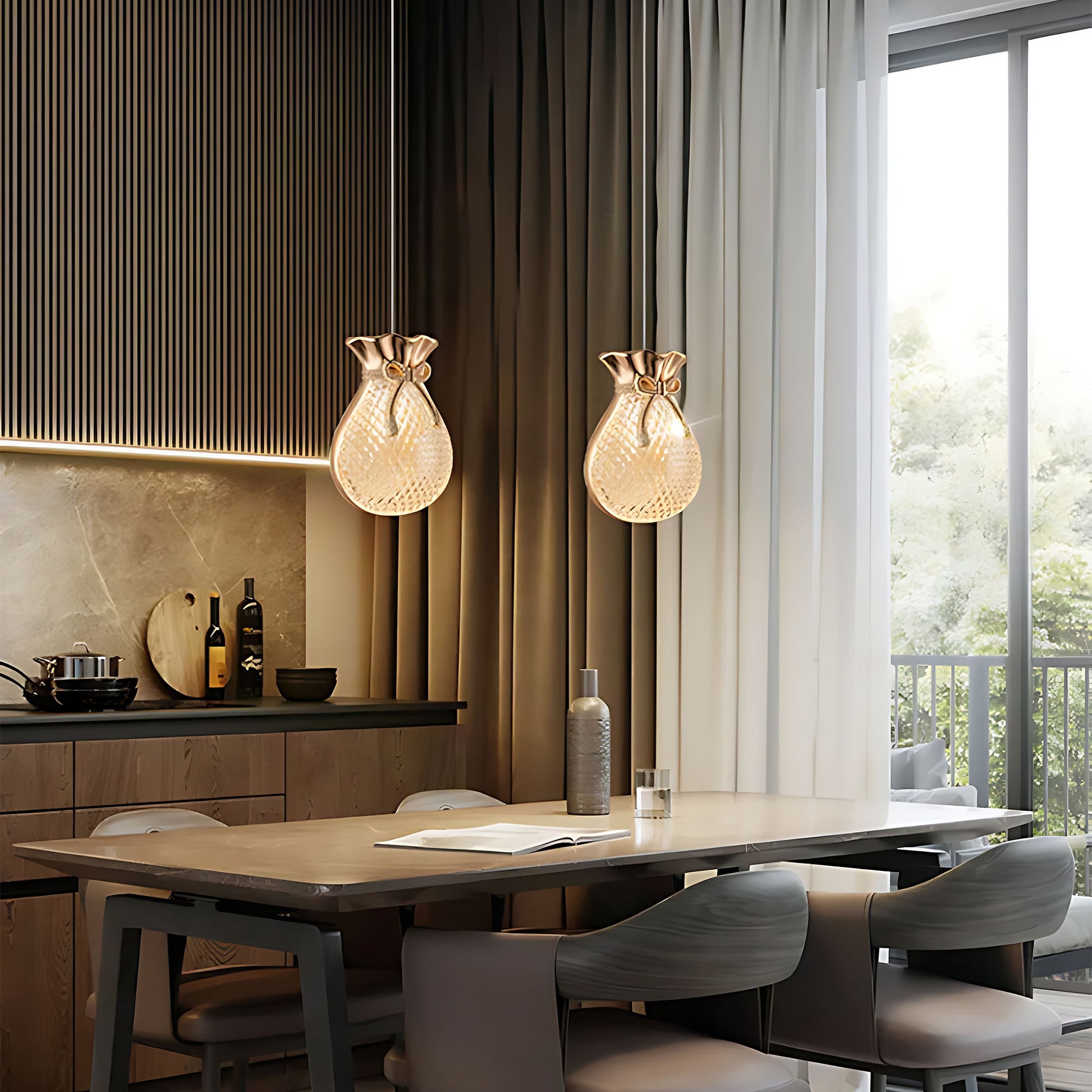 Lampă Suspendată De Tavan Lhj107-1cp Light Rose Gold  15