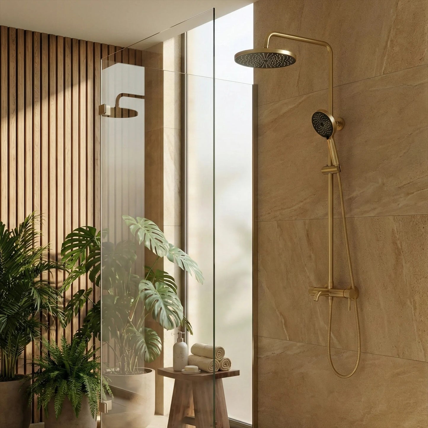 Set dus Rea Lungo Stripe Brush Gold  8