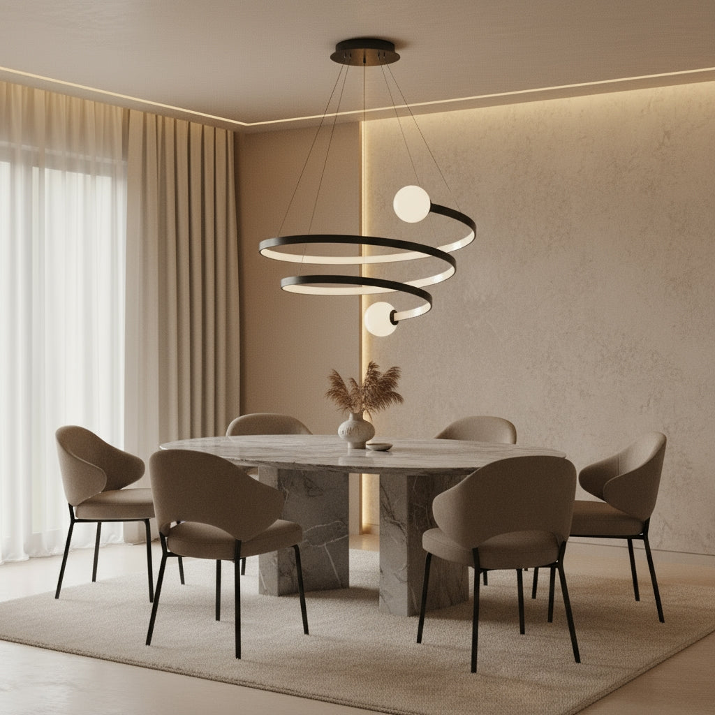 Lampă Suspendată Lhj029-cp Black  4