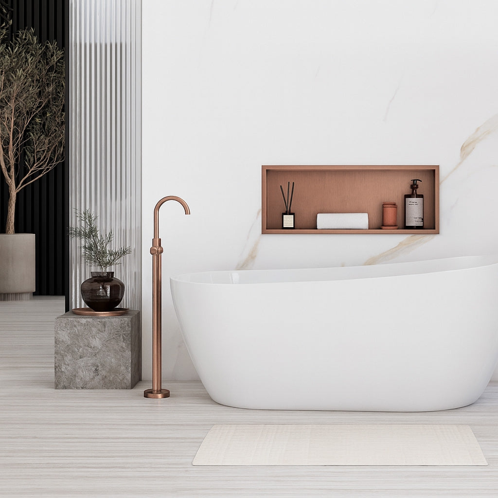 RAFT BAIE INCASTRAT PERETE 30x60 brush copper  5