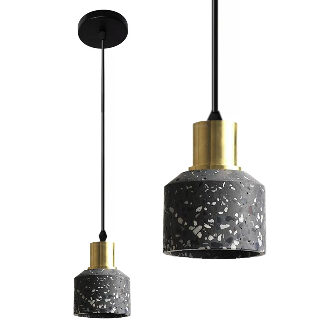 Lampă De Tavan Suspendată Din Beton Lastri Black APP930-1CP  1