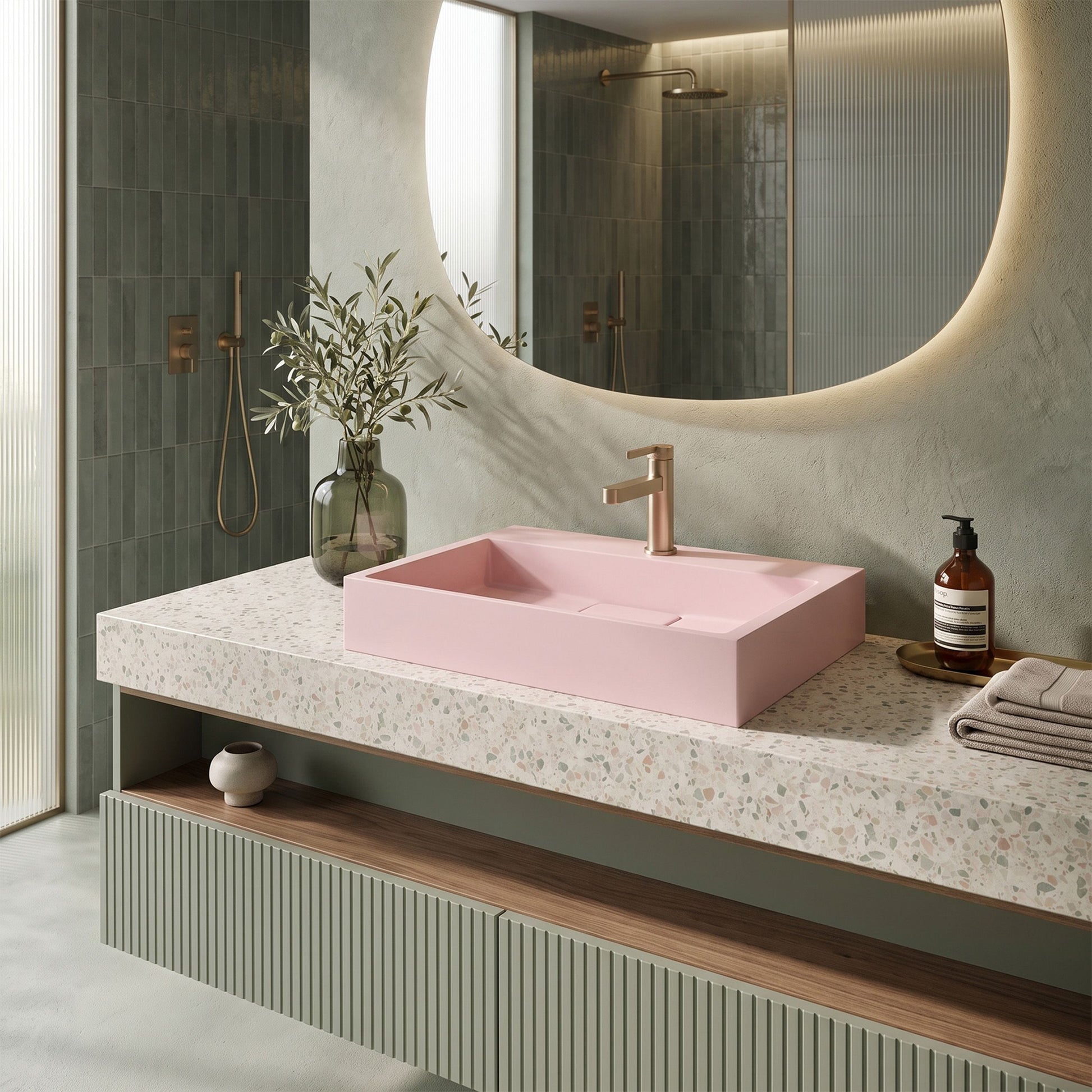 Lavoar Pentru Blat GOYA PINK 60CM 3