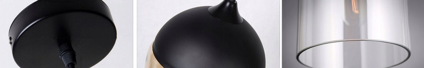 Lampa DE TAVAN SUSPENDABILA din sticla Zenit D Black  9