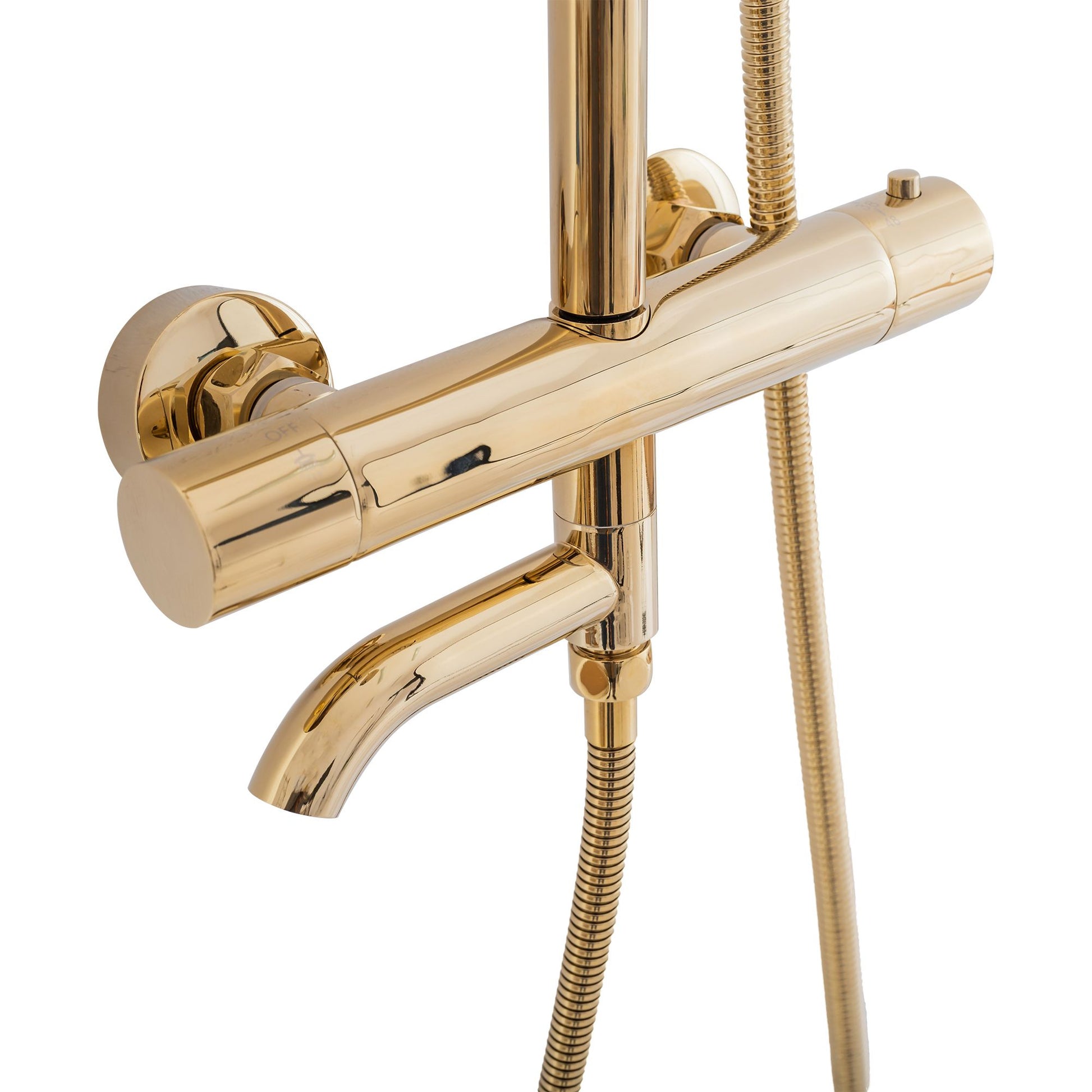 Set de dus cu termostat Lungo Gold Auriu 9