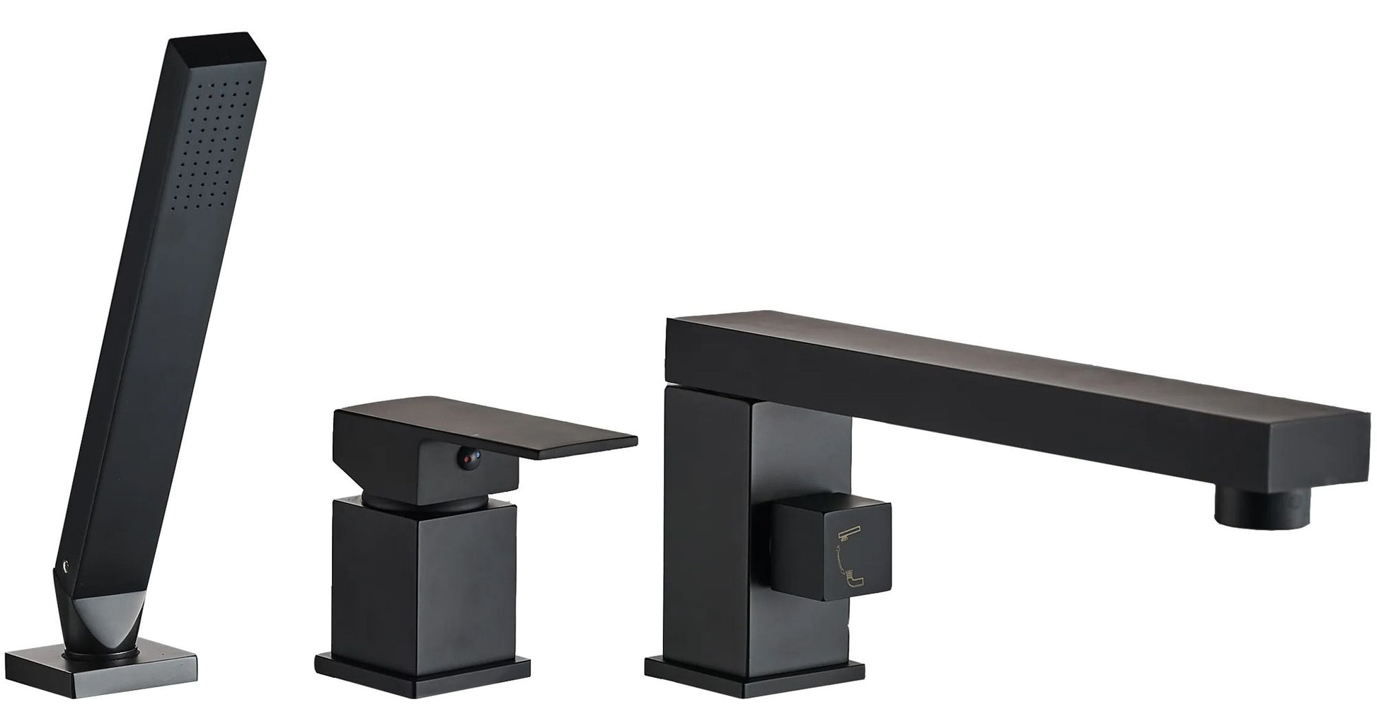Baterie pentru cada Rea Glen Negru Black trei piese  1