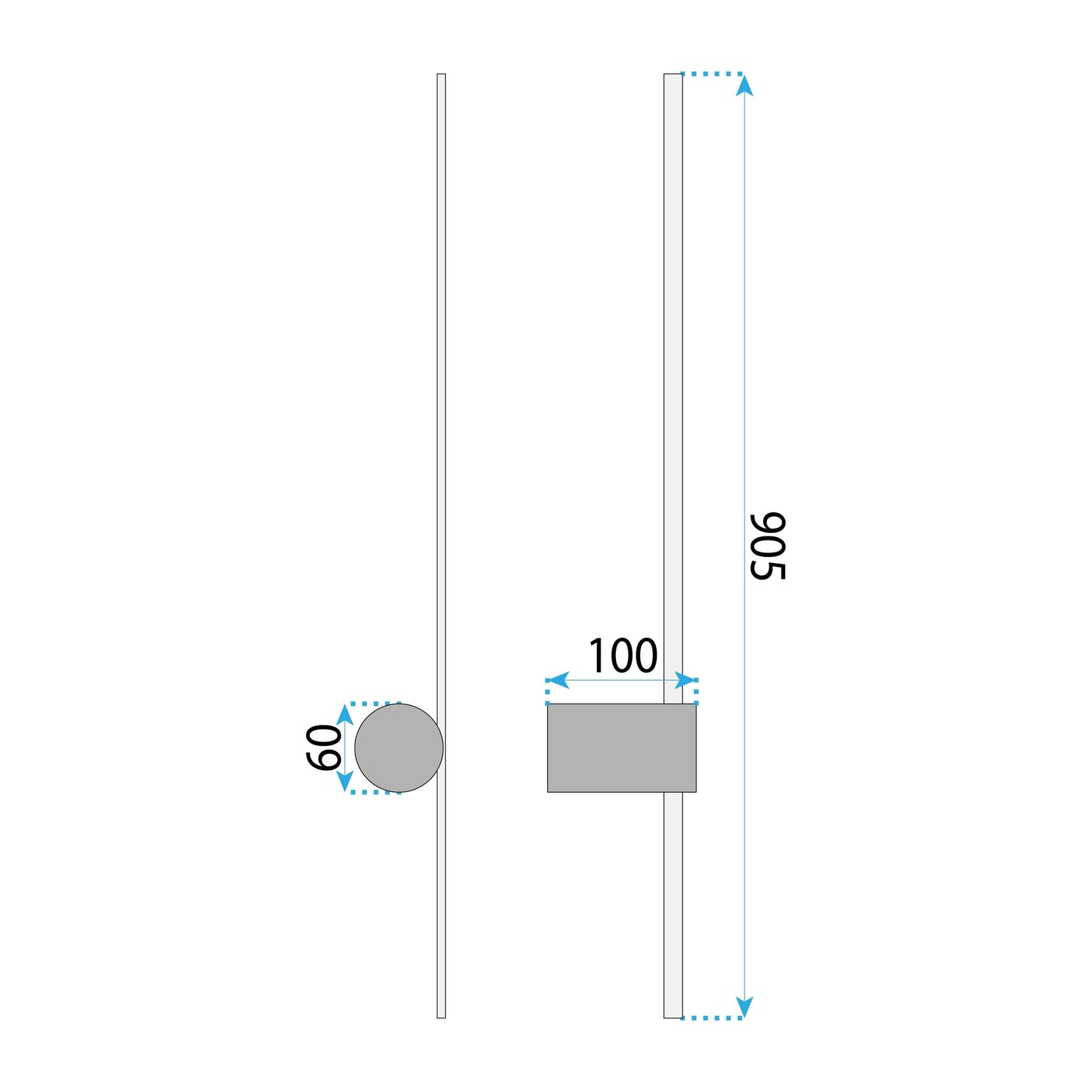 Aplică De Perete Led Lhj062-w Black Gold  7