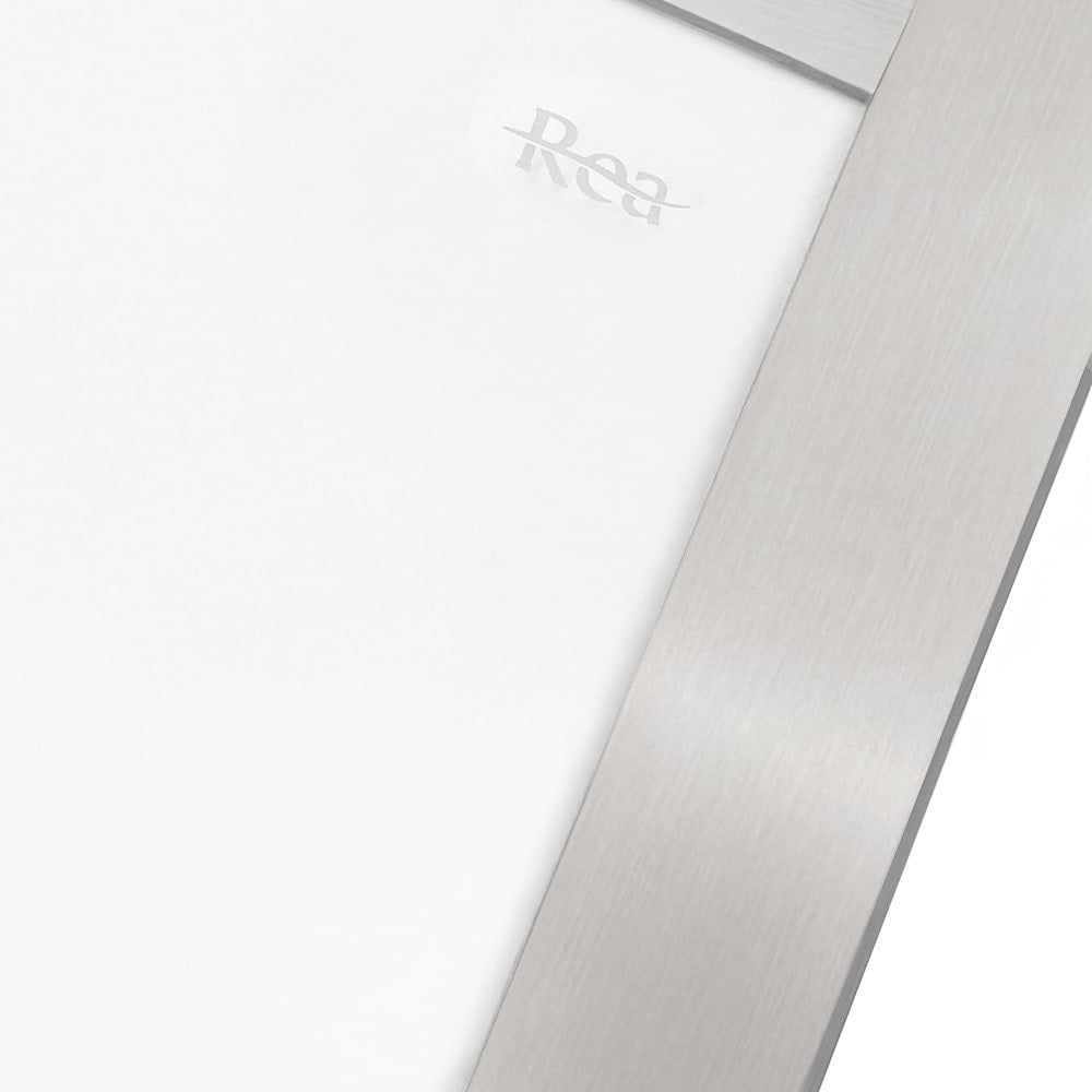 Cabină de duș Rea City 90x90 cm Nickel Brush cu cadita Savoy black 7