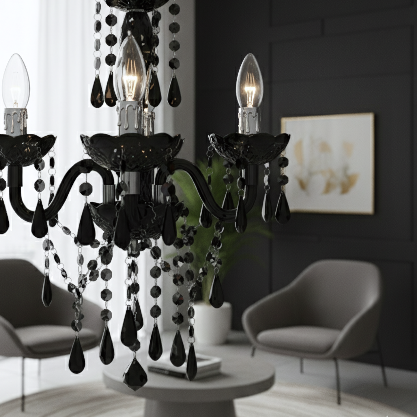 Lampă Suspendată Ebt005-3cp Black  2