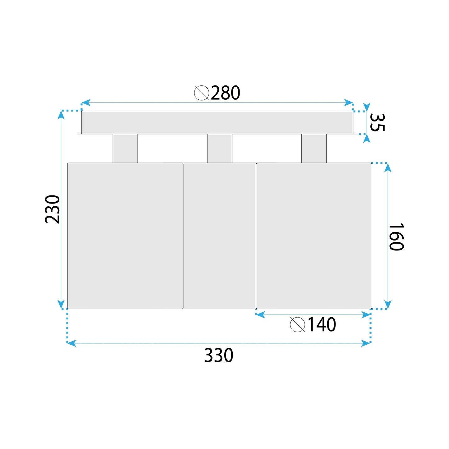 Lampă Suspendată APP1819-3CPR Black  5