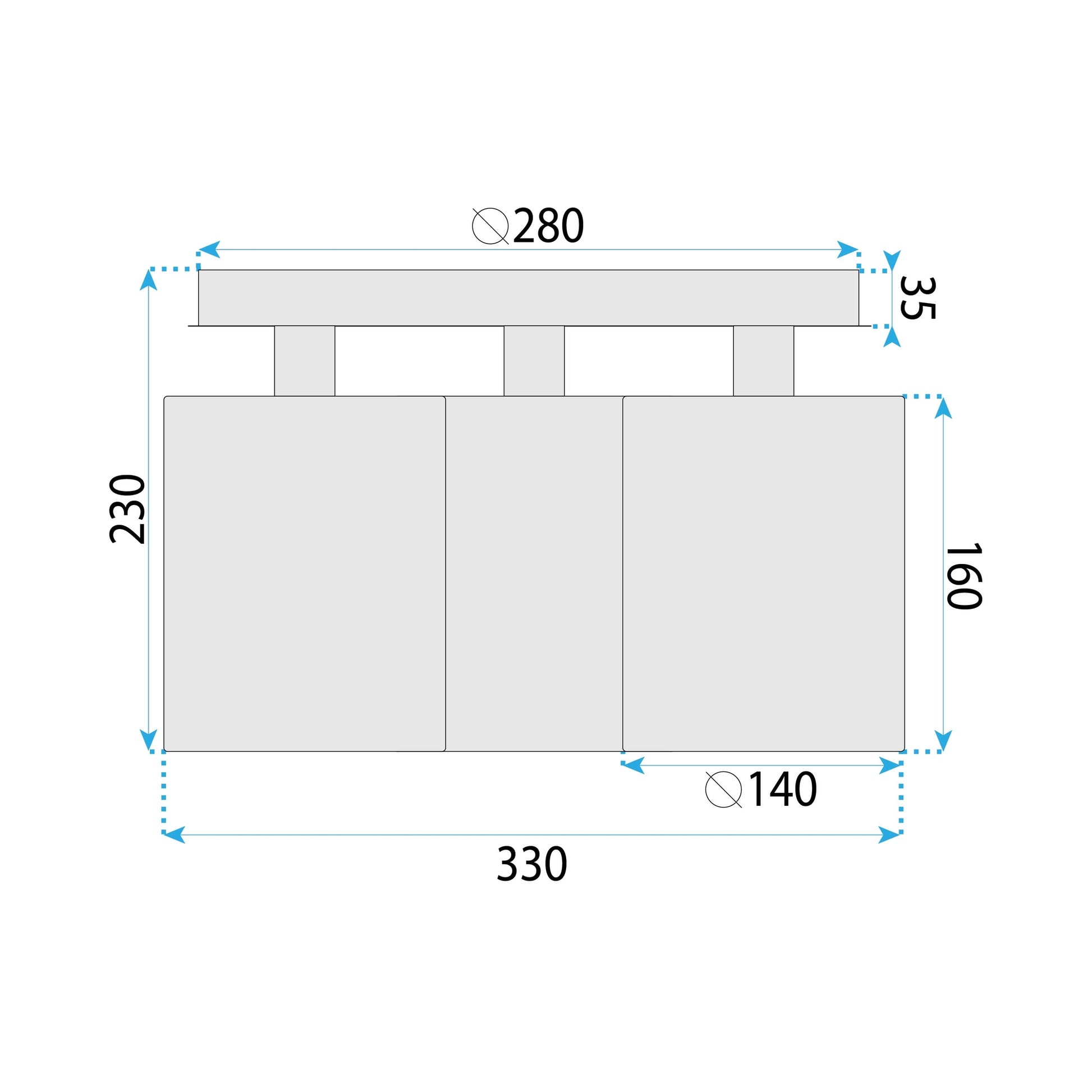 Lampă Suspendată APP1819-3CPR Black  5