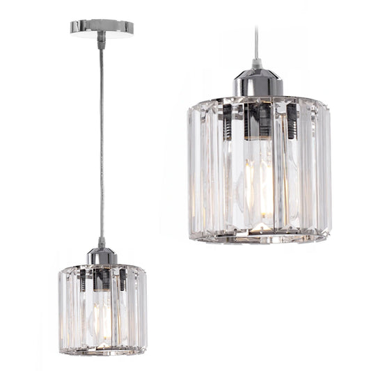 Lampă de tavan cristal argintiu APP508-1CP  1