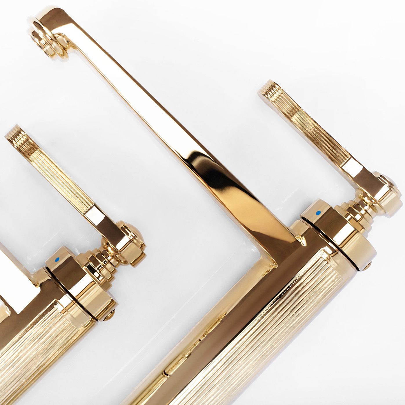 Baterie lavoar Rea Monaco Gold Auriu inalta  5