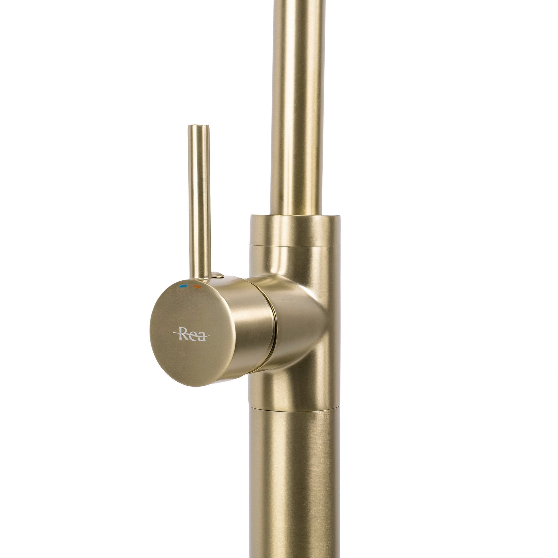 Robinet pentru lavoar Rea Lungo Brush Gold  3
