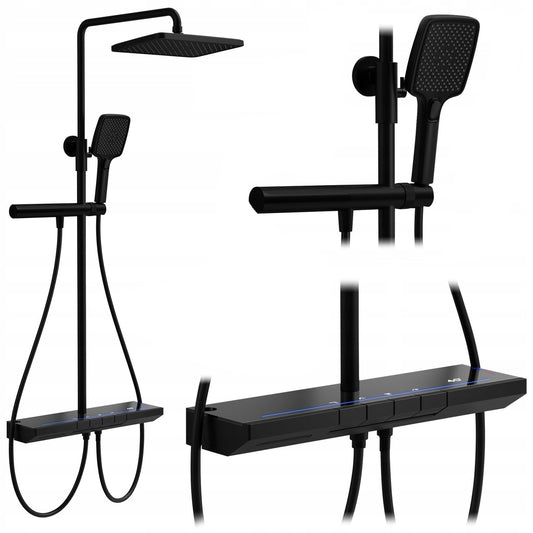 Set dus cu termostat REA Pedro Black  1