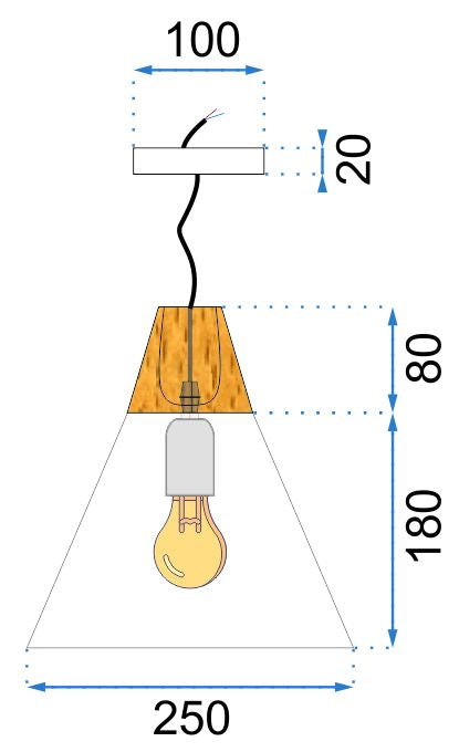 Lampa DE TAVAN SUSPENDABILA Scandi A alb  11