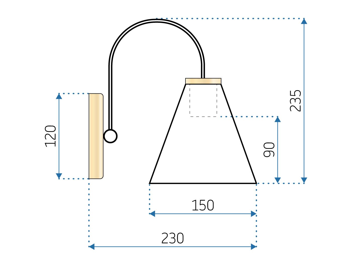LAMPĂ FOREST APP932-1W BLACK 6