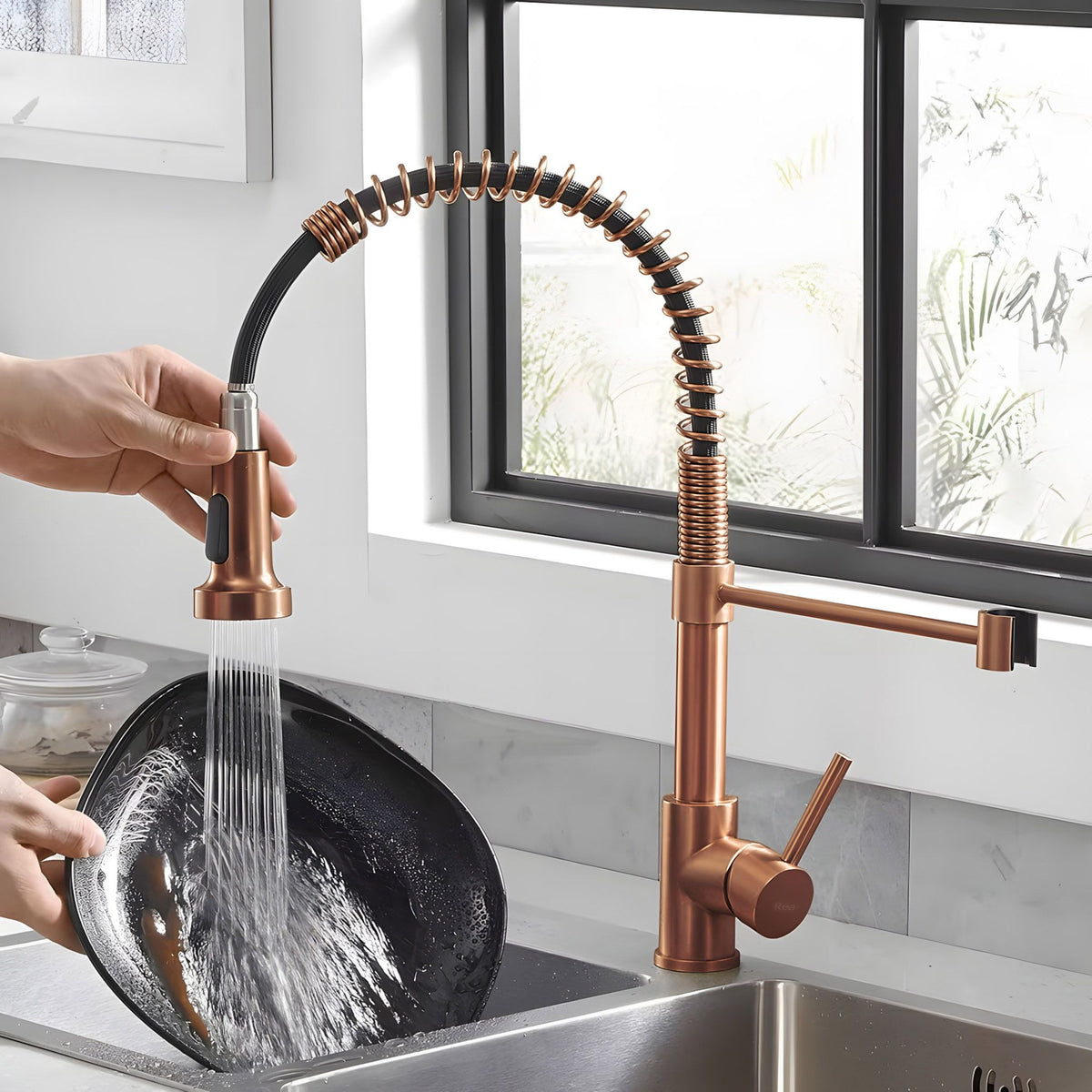 Cap Cu Aerator Pentru Baterie De Bucătărie REA Colin Brush Copper 3