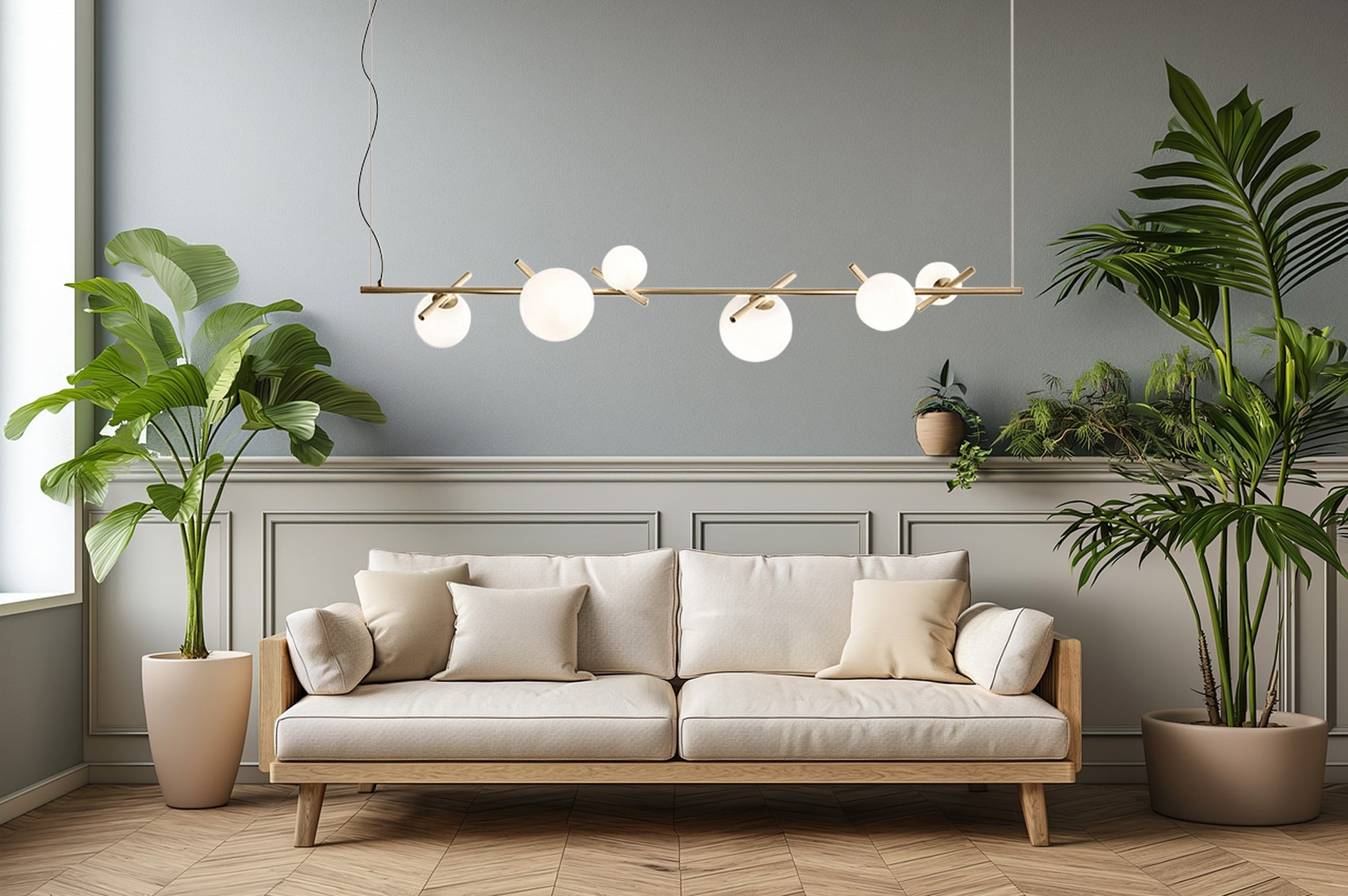 Lampă Suspendată APP1664-6CP Gold  2